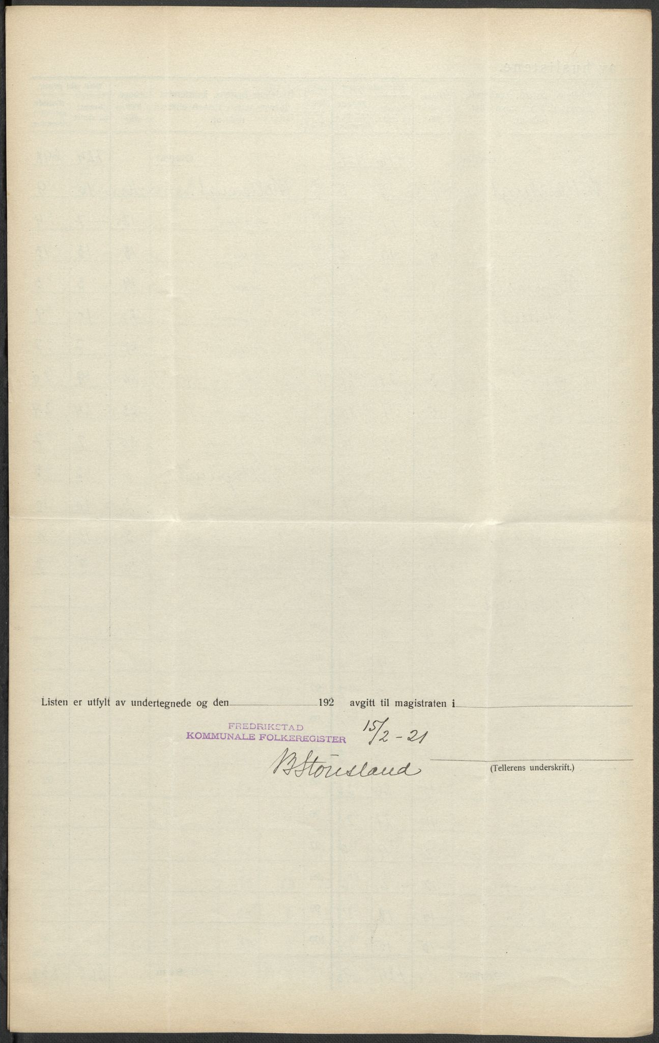 SAO, 1920 census for Fredrikstad, 1920, p. 40