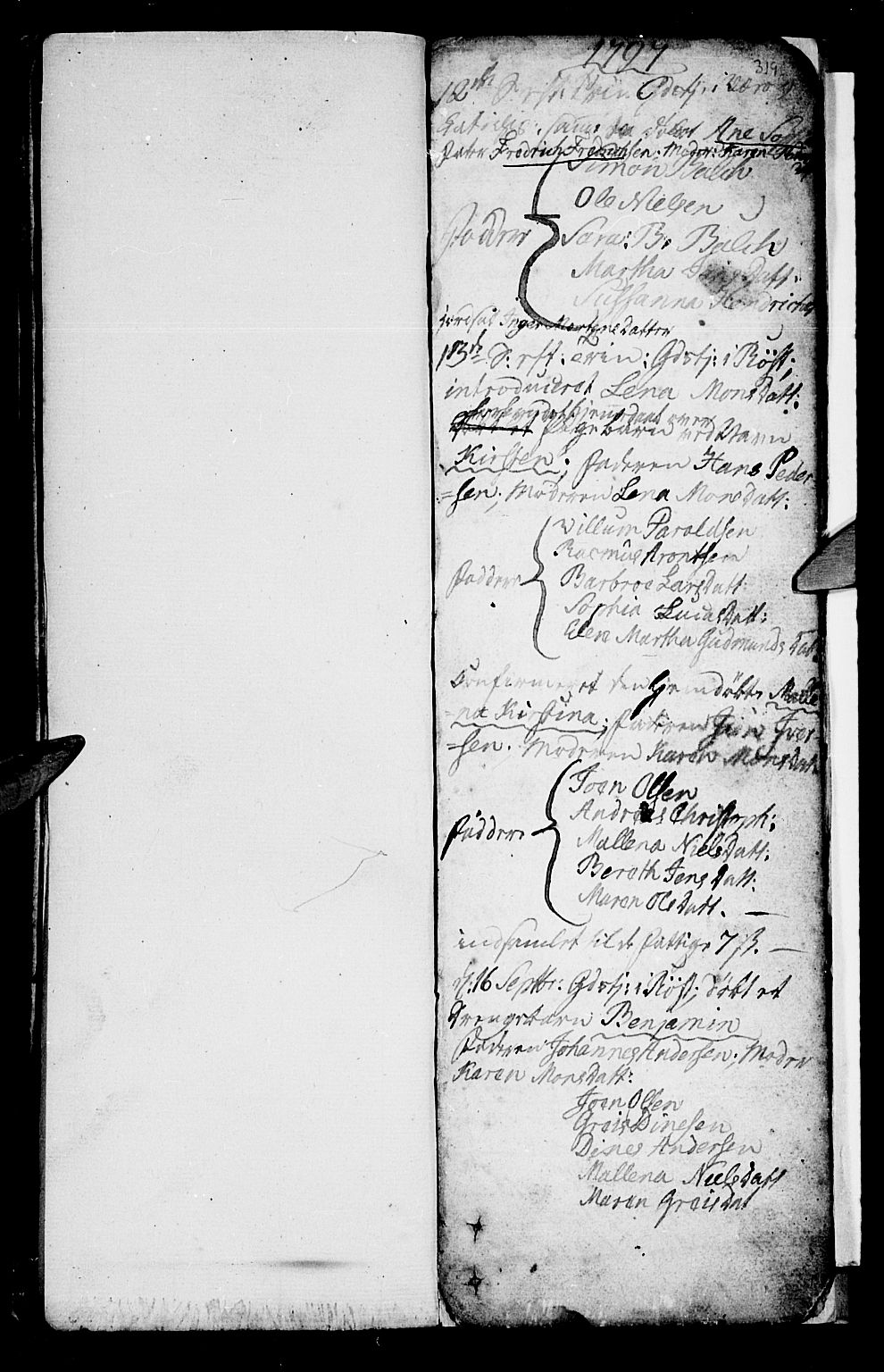 Ministerialprotokoller, klokkerbøker og fødselsregistre - Nordland, AV/SAT-A-1459/807/L0118: Parish register (official) no. 807A01, 1752-1798, p. 318-319