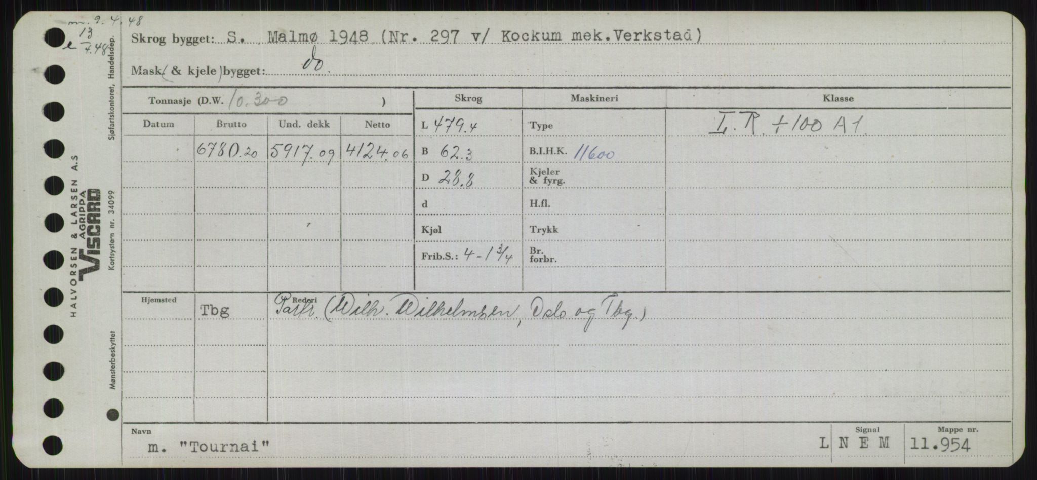 Sjøfartsdirektoratet med forløpere, Skipsmålingen, AV/RA-S-1627/H/Hb/L0005: Fartøy, T-Å, p. 199