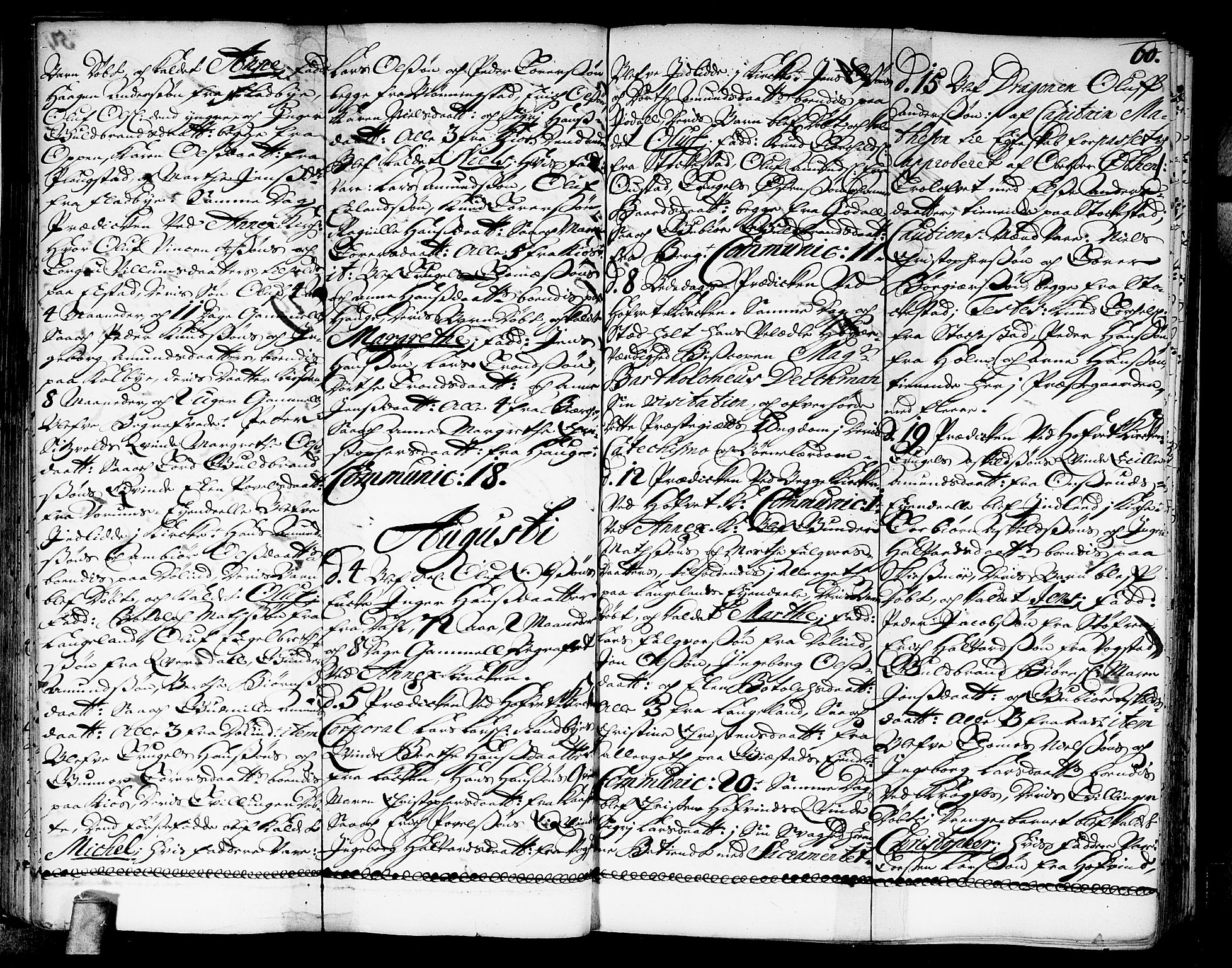 Ullensaker prestekontor Kirkebøker, AV/SAO-A-10236a/F/Fa/L0003: Parish register (official) no. I 3, 1711-1720, p. 60