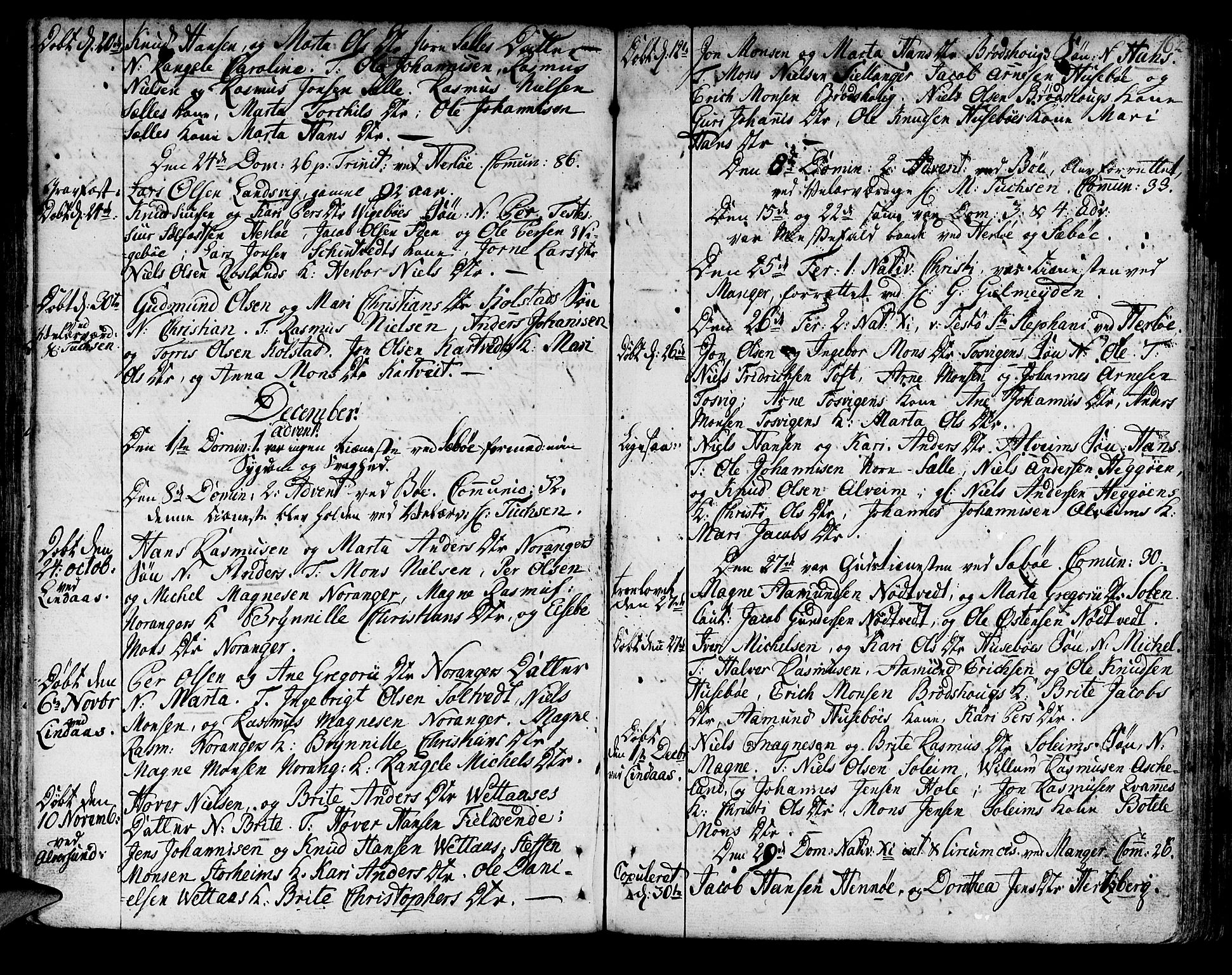 Manger sokneprestembete, SAB/A-76801/H/Haa: Parish register (official) no. A 1, 1759-1791, p. 162