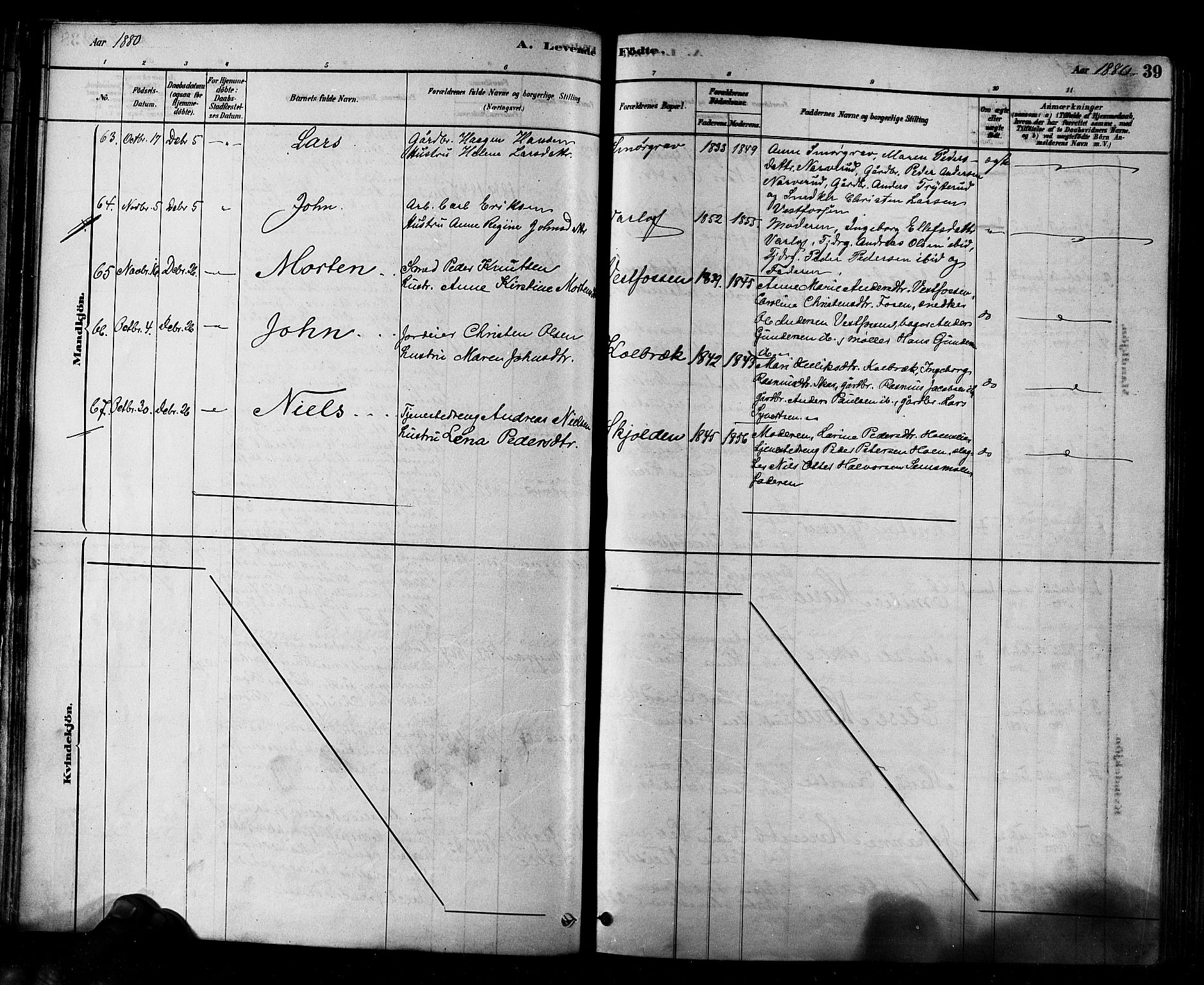 Eiker kirkebøker, AV/SAKO-A-4/F/Fb/L0001: Parish register (official) no. II 1, 1878-1888, p. 39