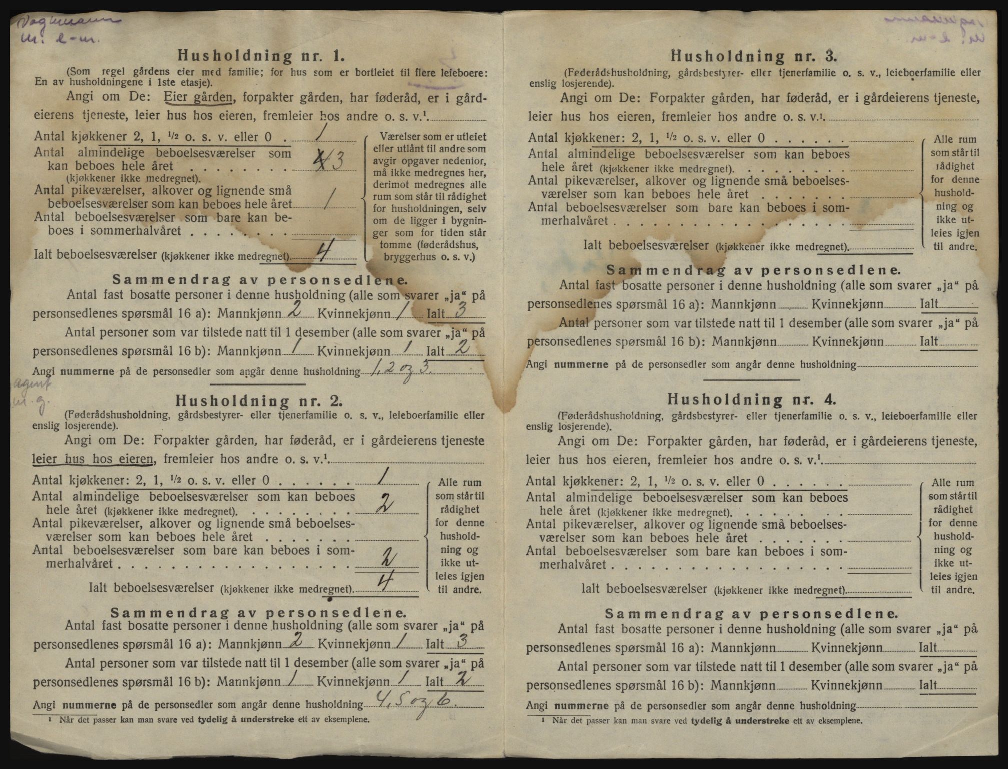 SAO, 1920 census for Kråkstad, 1920, p. 46