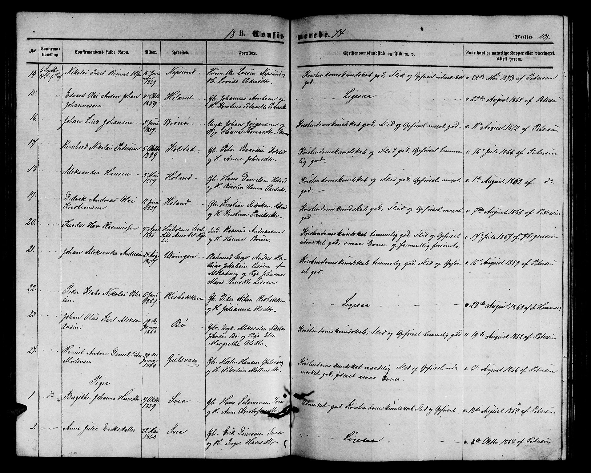 Ministerialprotokoller, klokkerbøker og fødselsregistre - Nordland, AV/SAT-A-1459/816/L0252: Parish register (copy) no. 816C02, 1871-1885, p. 101