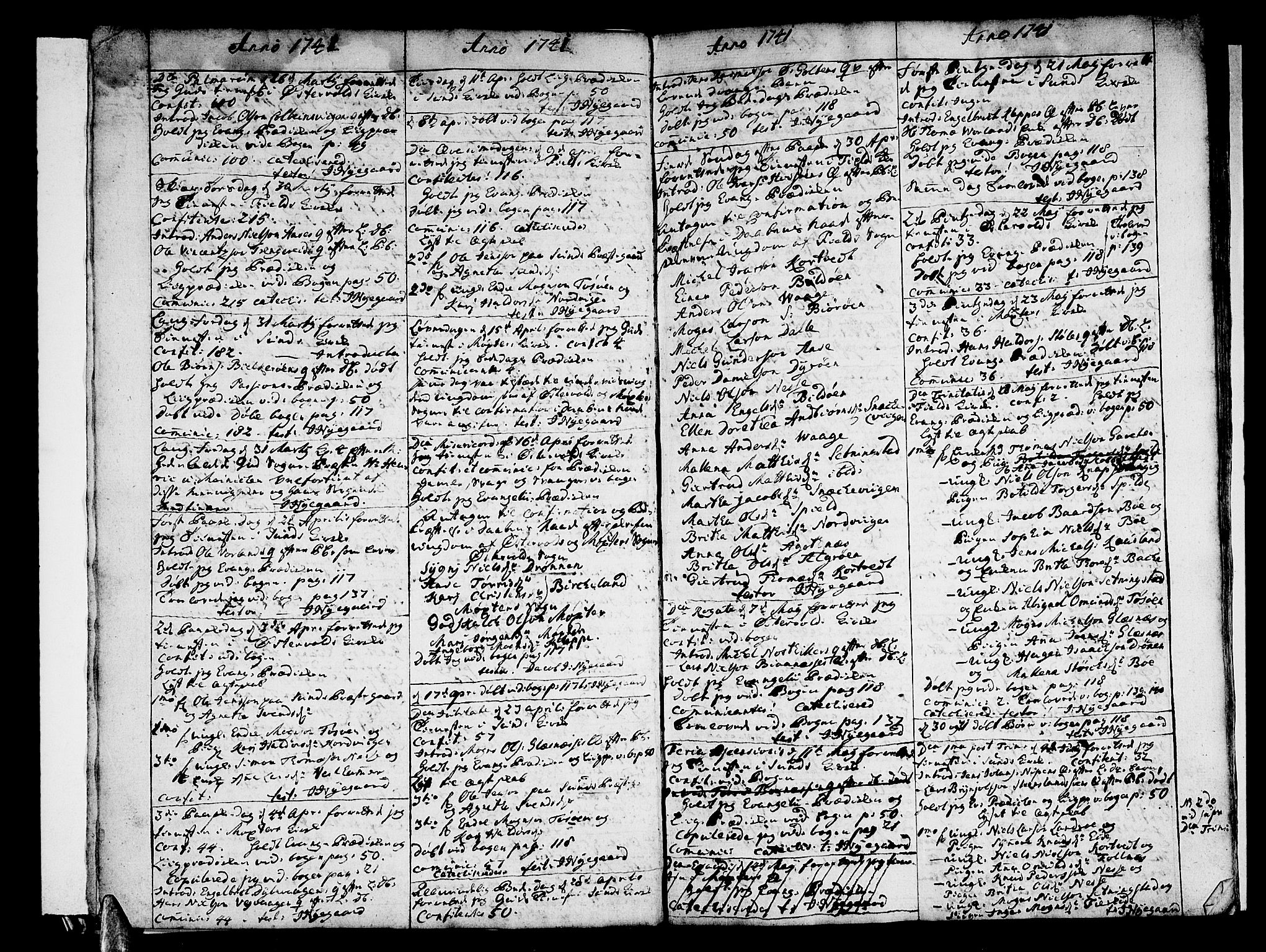 Sund sokneprestembete, AV/SAB-A-99930: Parish register (official) no. A 3, 1740-1769