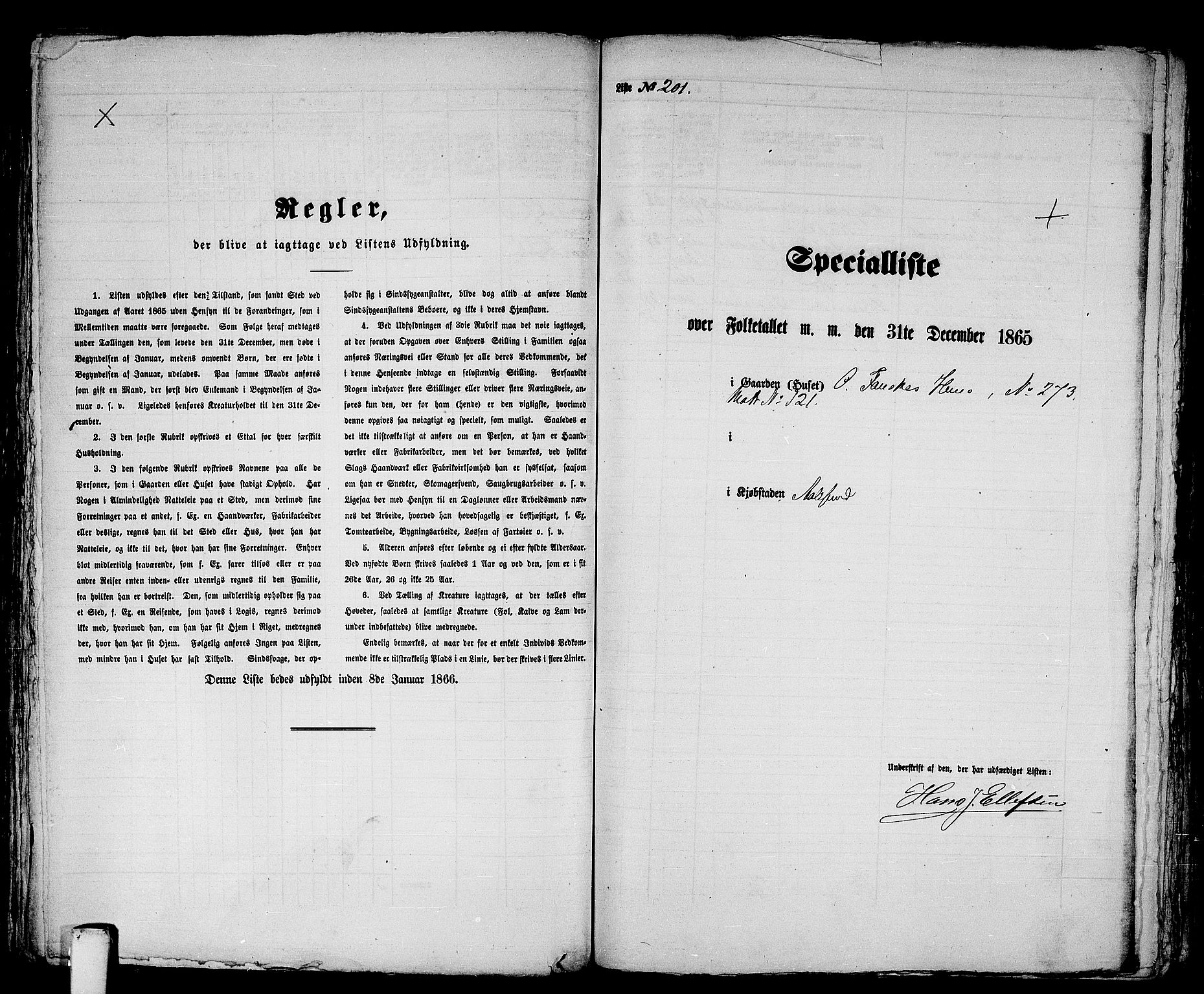 RA, 1865 census for Ålesund, 1865, p. 423