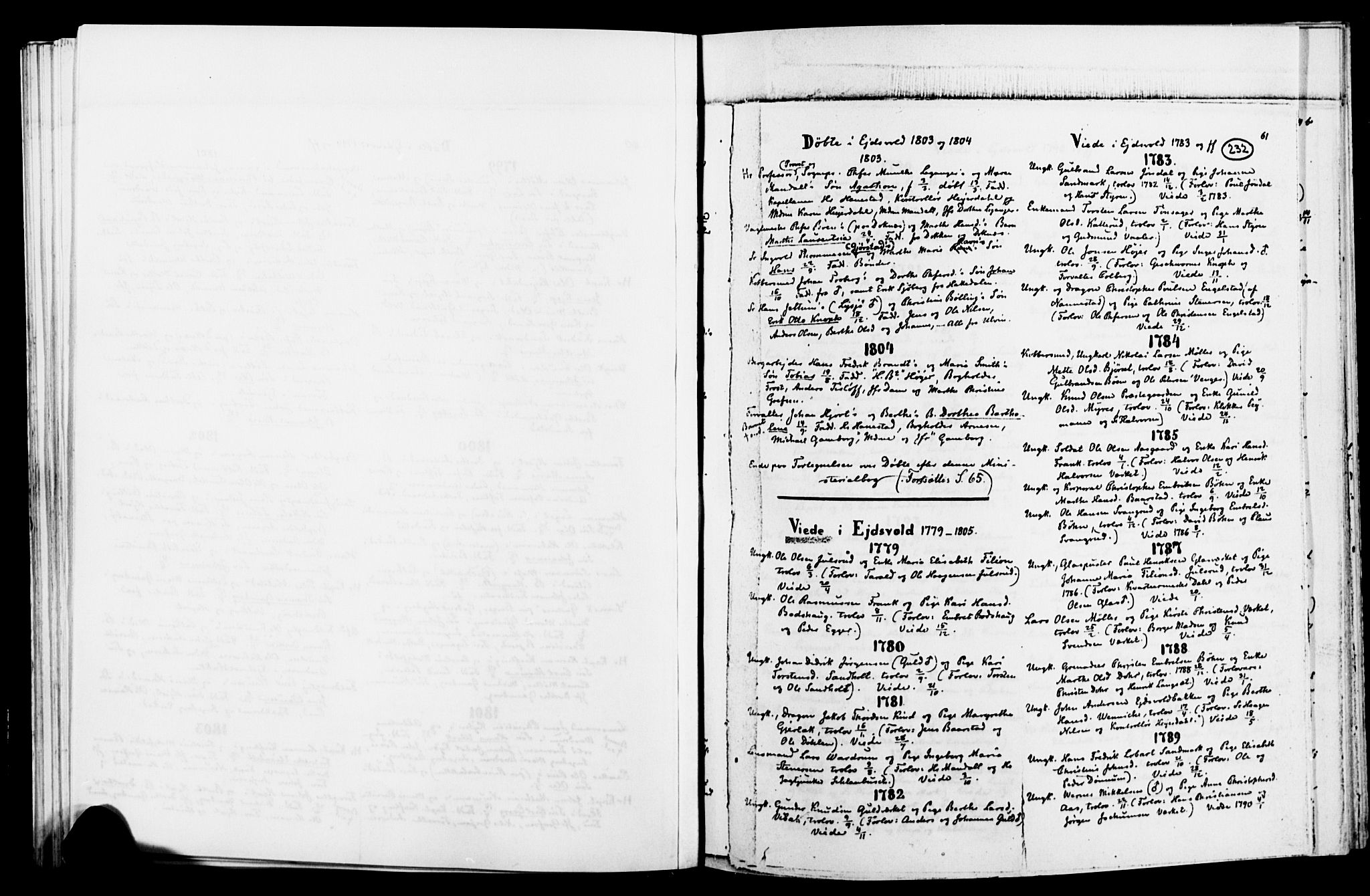 Eidsvoll prestekontor Kirkebøker, SAO/A-10888/O/Oa/L0001: Other parish register no. 1, 1688-1856, p. 61