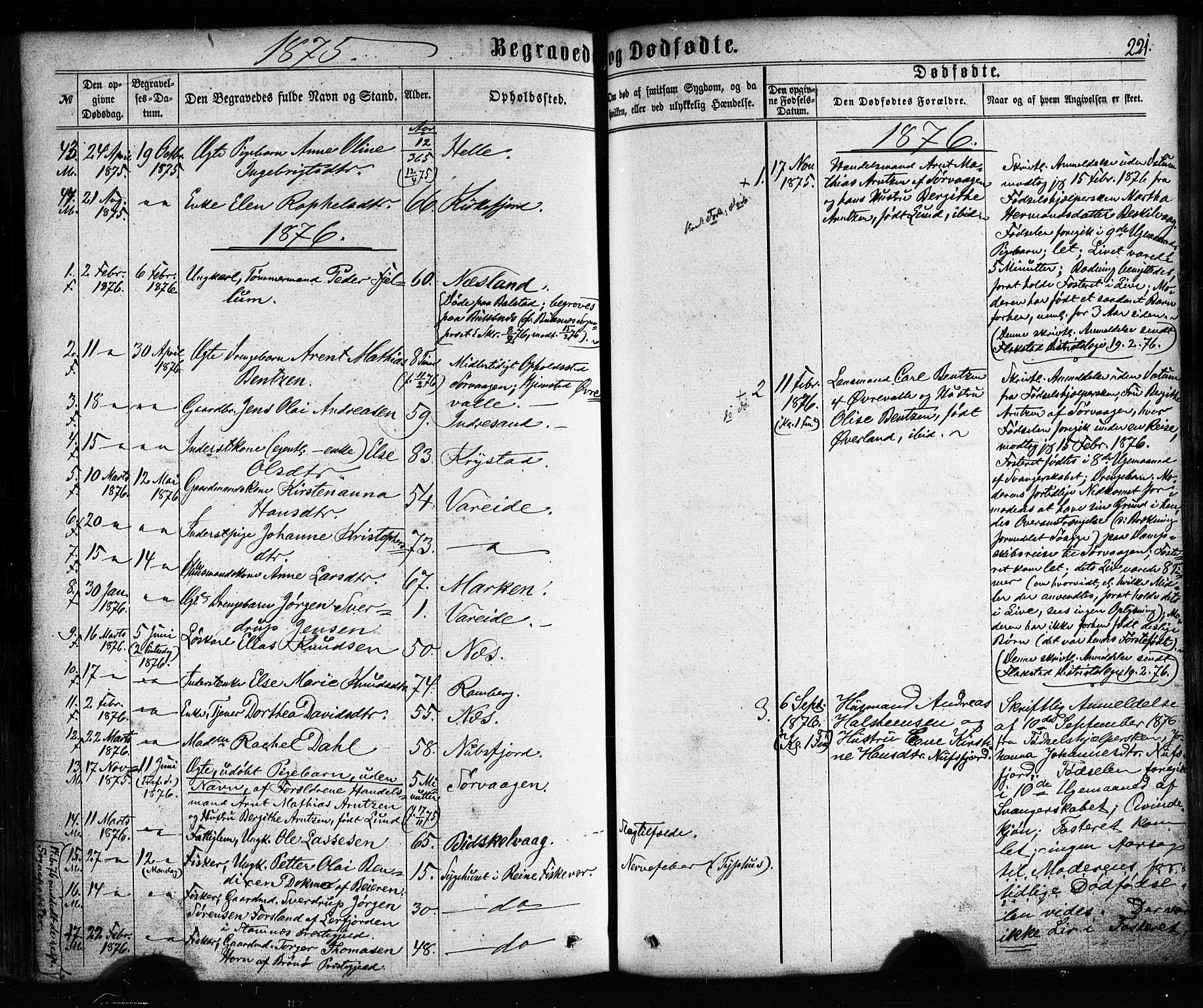 Ministerialprotokoller, klokkerbøker og fødselsregistre - Nordland, SAT/A-1459/885/L1203: Parish register (official) no. 885A04, 1859-1877, p. 221