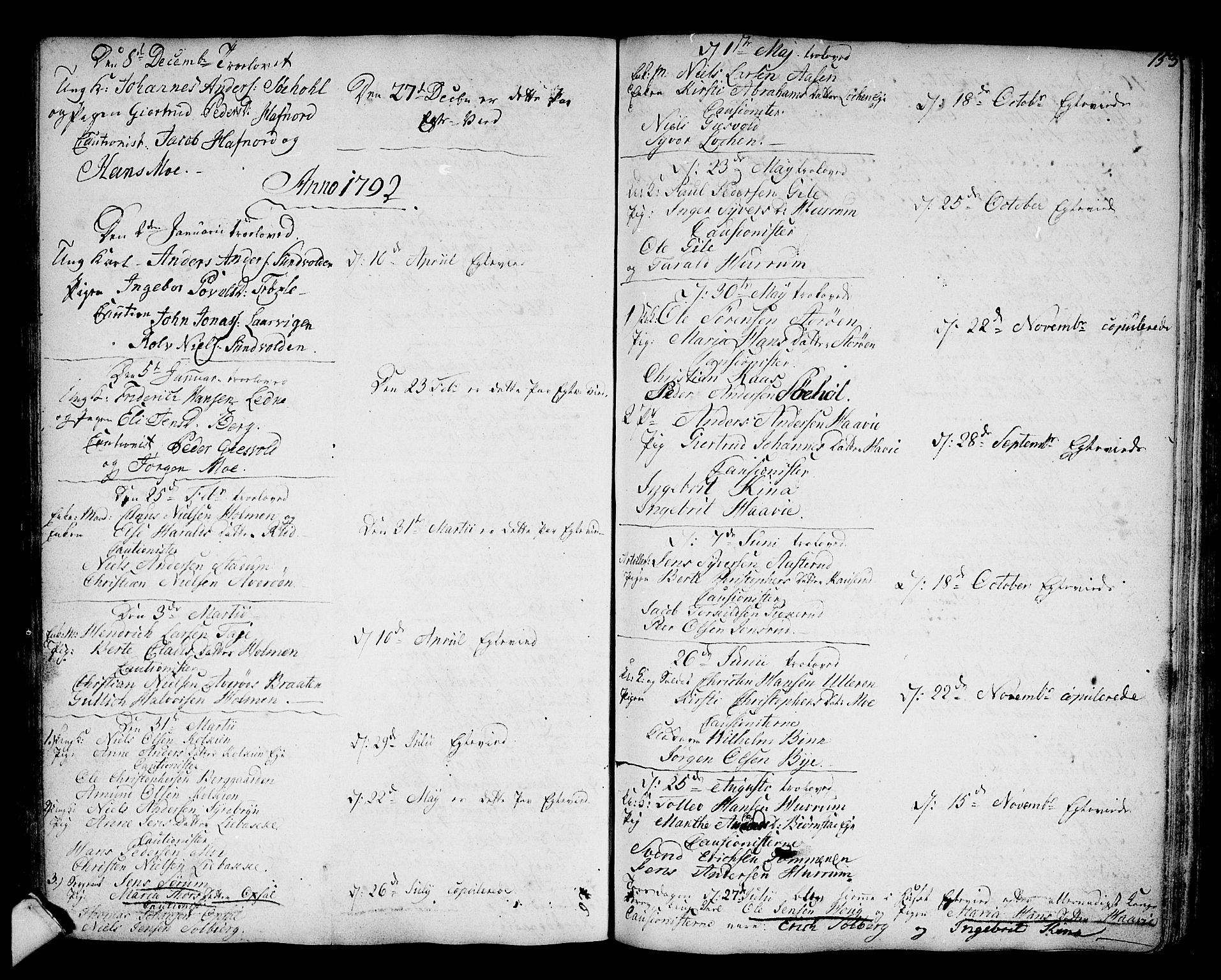 Hole kirkebøker, SAKO/A-228/F/Fa/L0002: Parish register (official) no. I 2, 1766-1814, p. 153