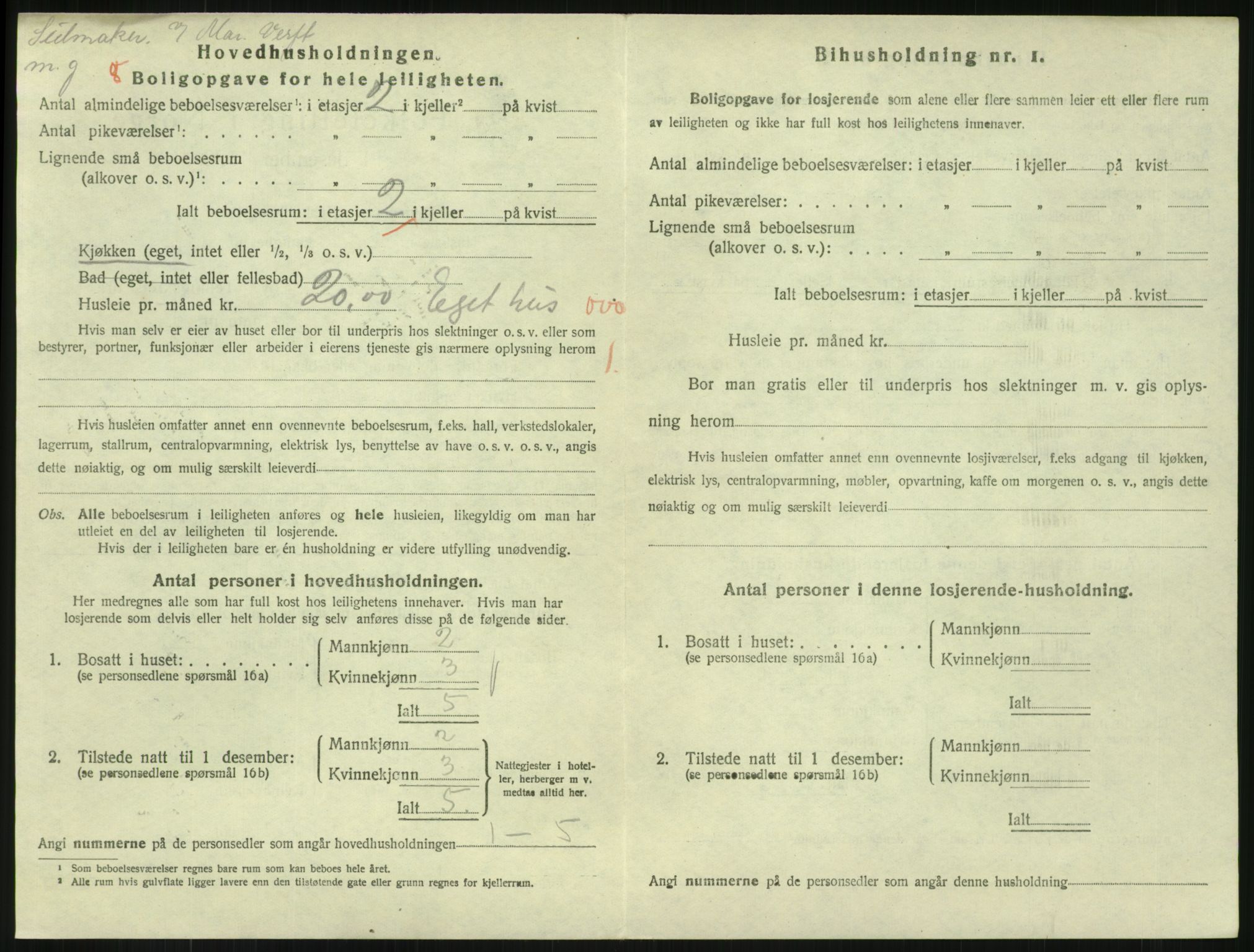 SAKO, 1920 census for Horten, 1920, p. 5934