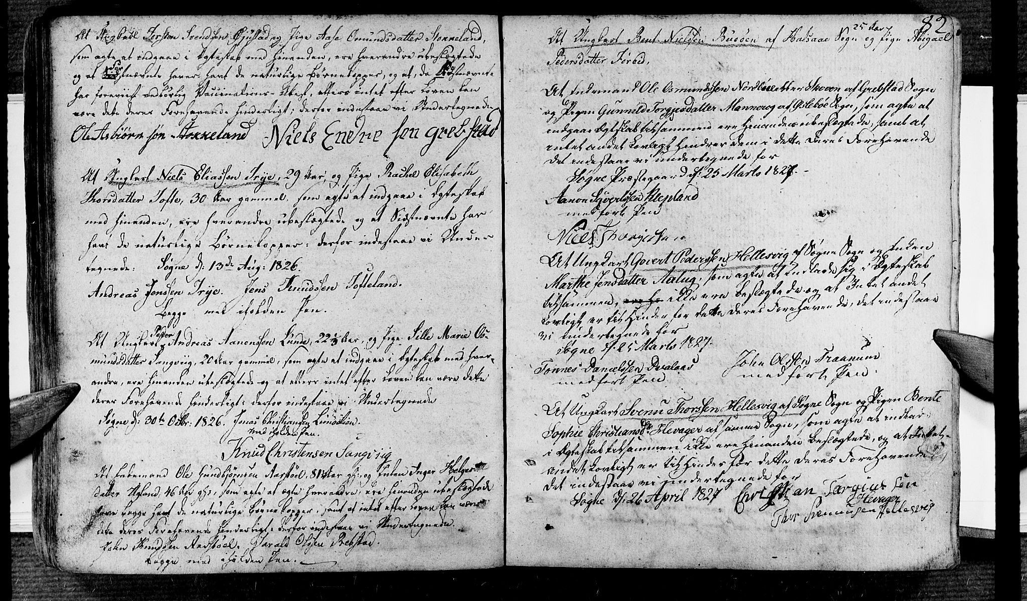 Søgne sokneprestkontor, SAK/1111-0037/F/Fa/Fab/L0007: Parish register (official) no. A 7, 1791-1851, p. 82