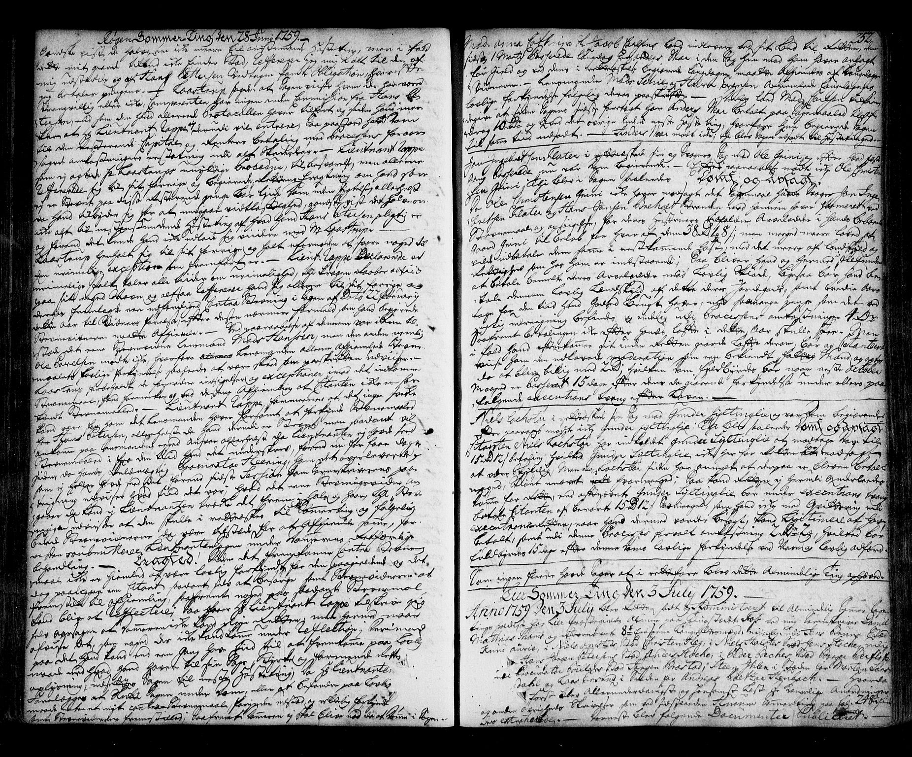 Lier, Røyken og Hurum sorenskriveri, AV/SAKO-A-89/F/Fa/L0053: Tingbok, 1755-1761, p. 252