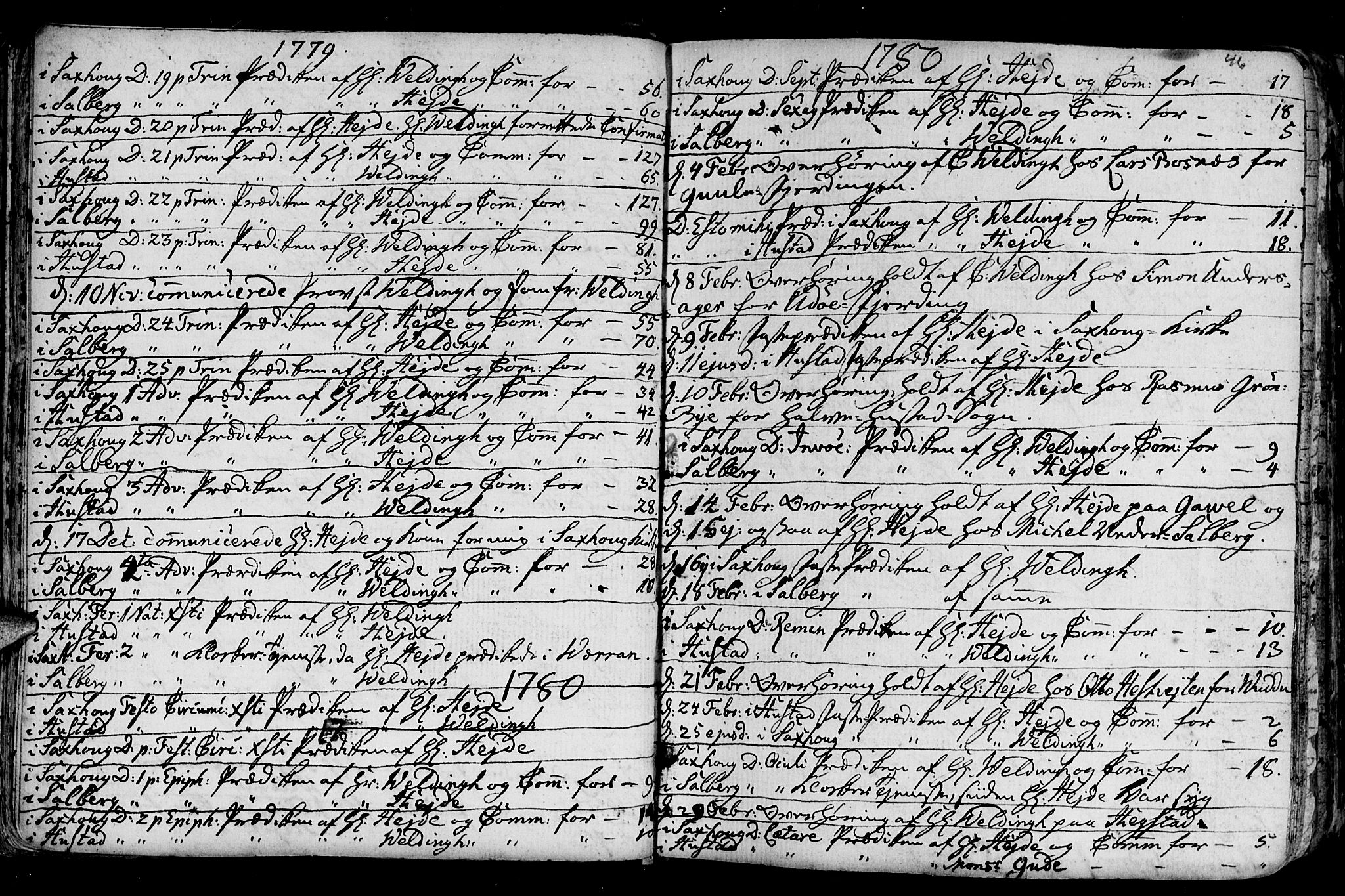 Ministerialprotokoller, klokkerbøker og fødselsregistre - Nord-Trøndelag, SAT/A-1458/730/L0273: Parish register (official) no. 730A02, 1762-1802, p. 46
