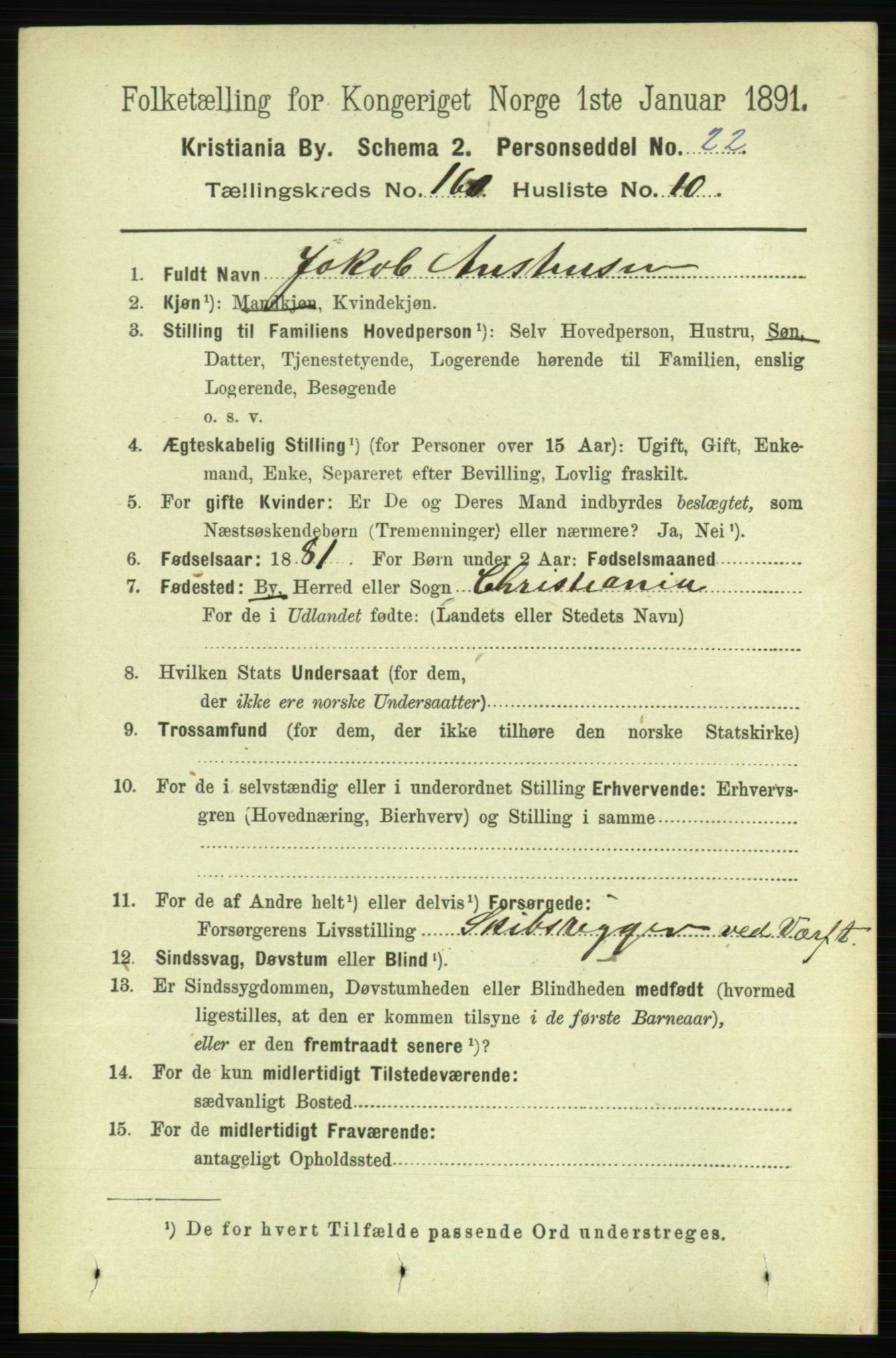 RA, 1891 census for 0301 Kristiania, 1891, p. 90942