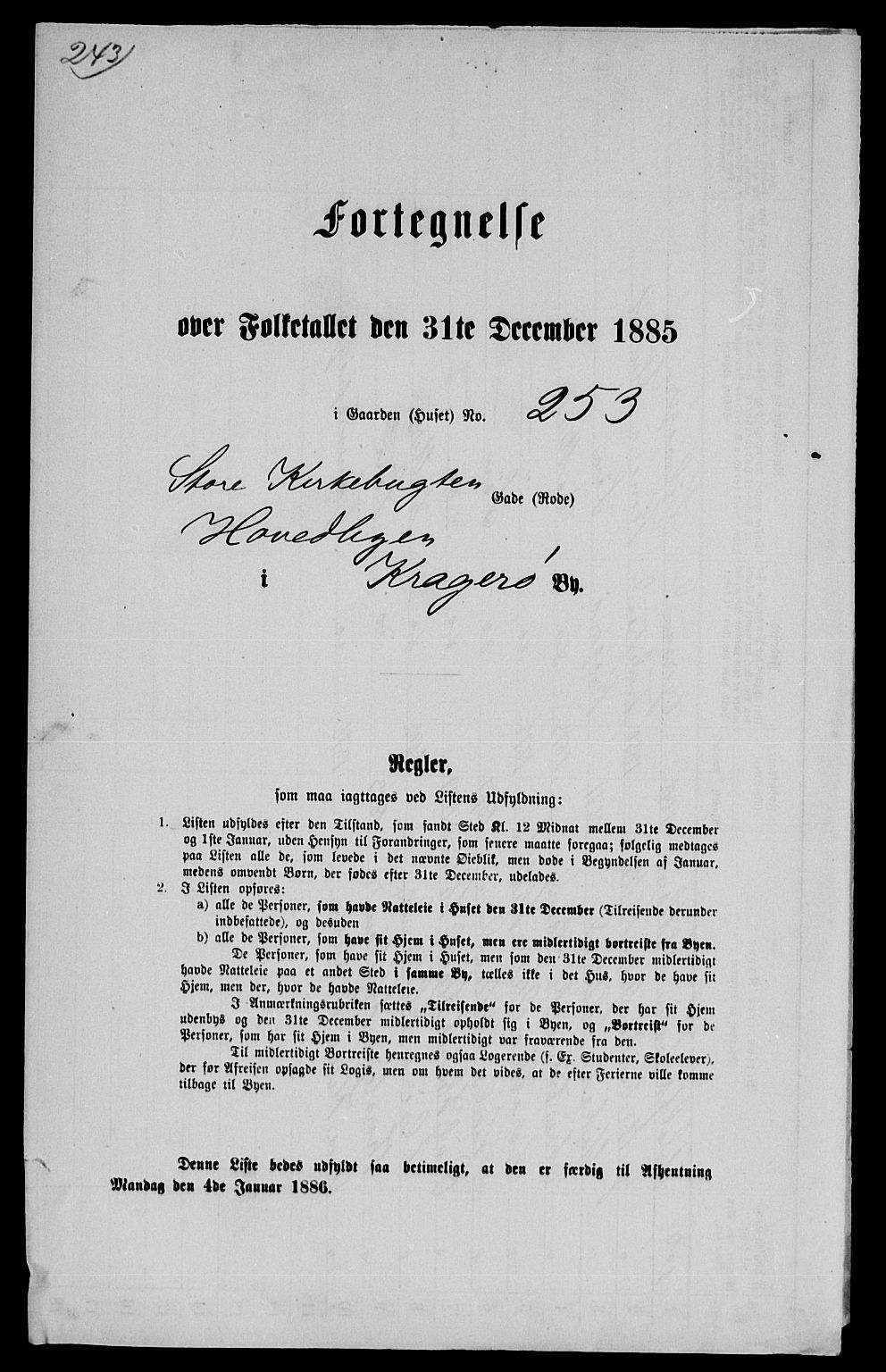 SAKO, 1885 census for 0801 Kragerø, 1885, p. 1515