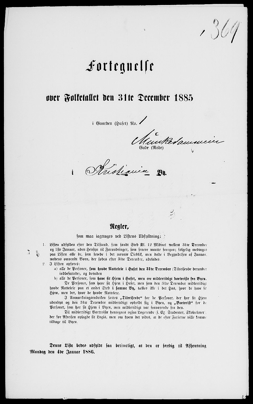 RA, 1885 census for 0301 Kristiania, 1885, p. 3273