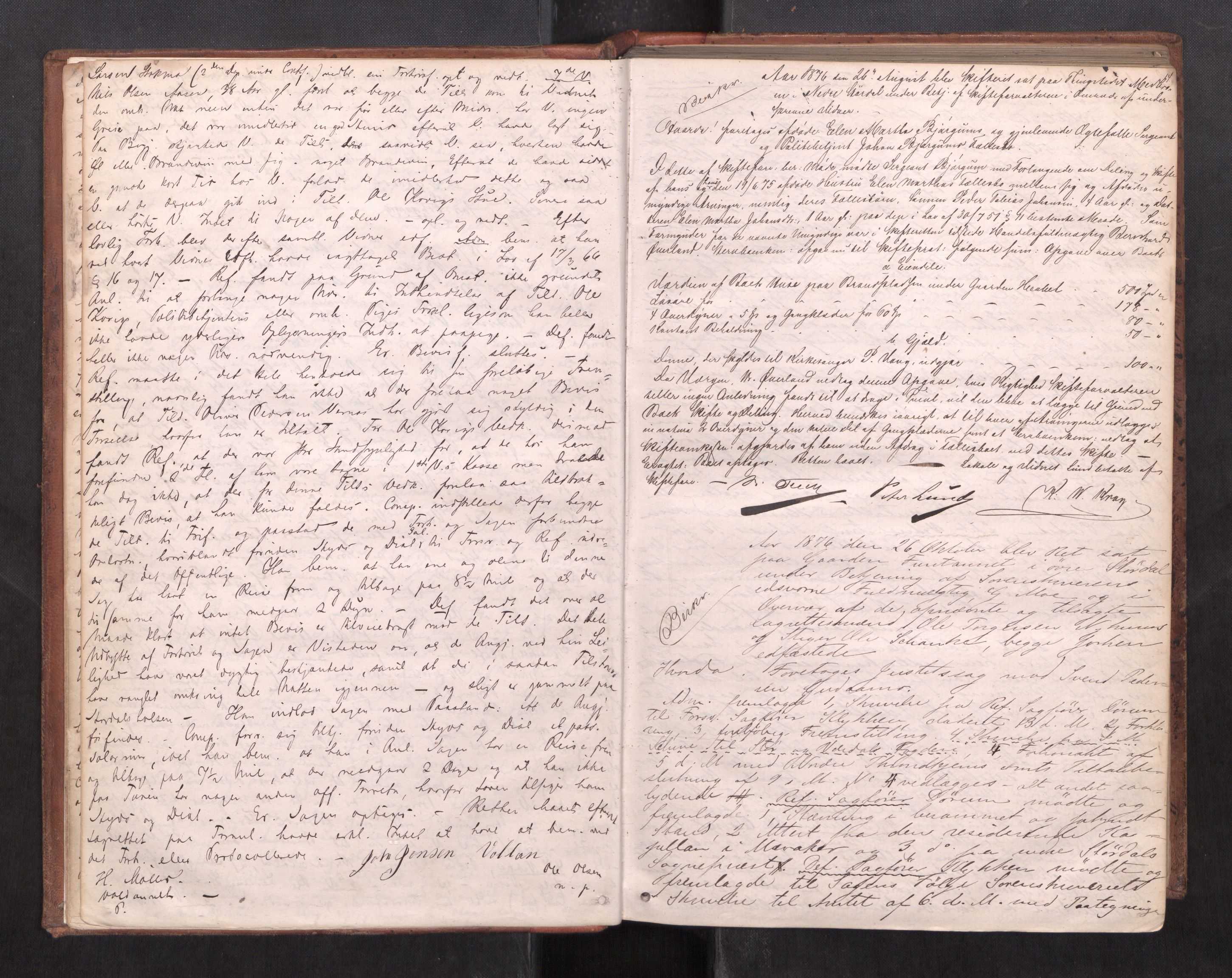 Stjør- og Verdal sorenskriveri, AV/SAT-A-4167/1/1/1B/L0029: Ekstrarettsprotokoll, 1876-1887, p. 13b-14a