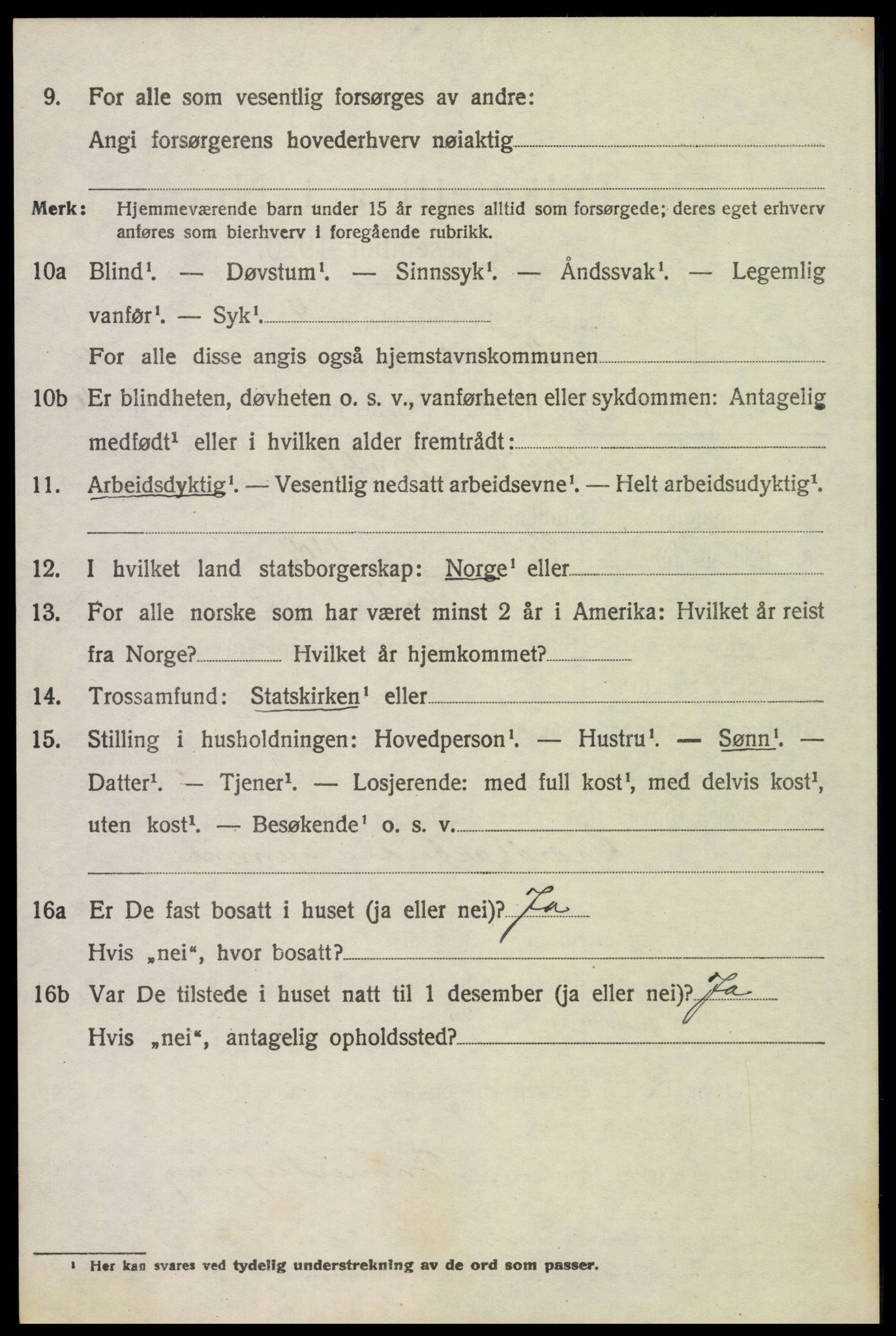 SAH, 1920 census for Trysil, 1920, p. 6670