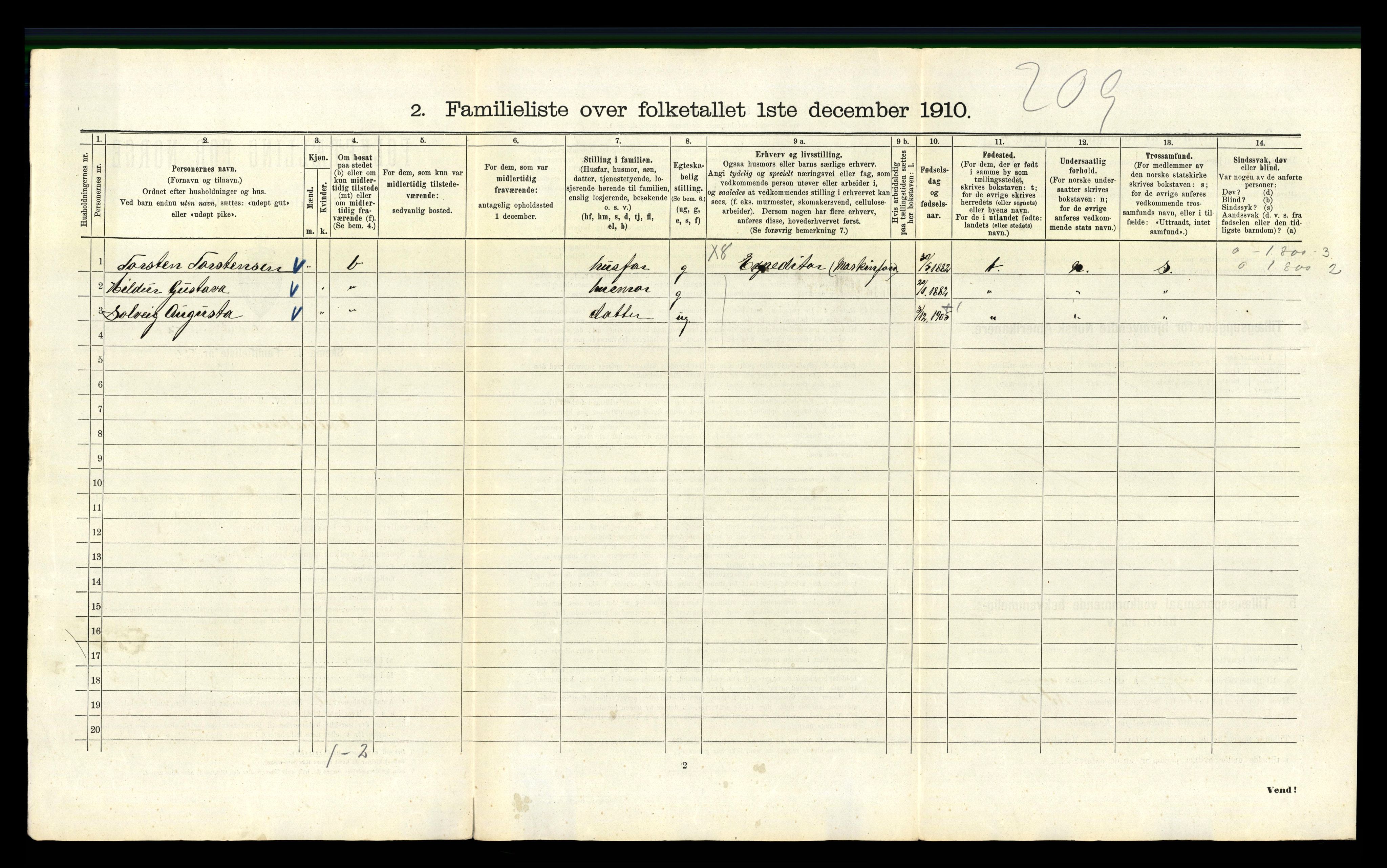 RA, 1910 census for Kristiania, 1910, p. 20346