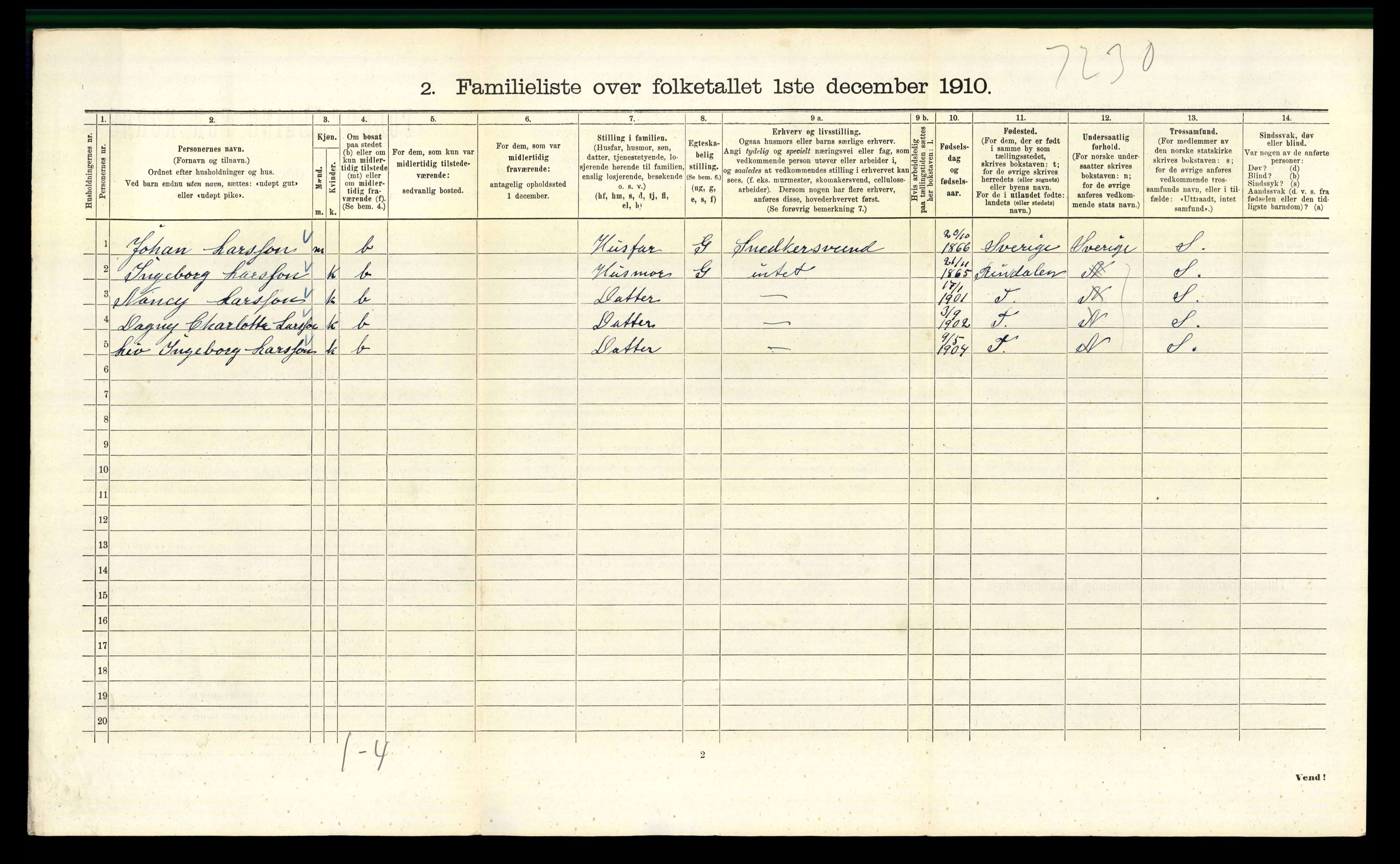 RA, 1910 census for Kristiania, 1910, p. 20202