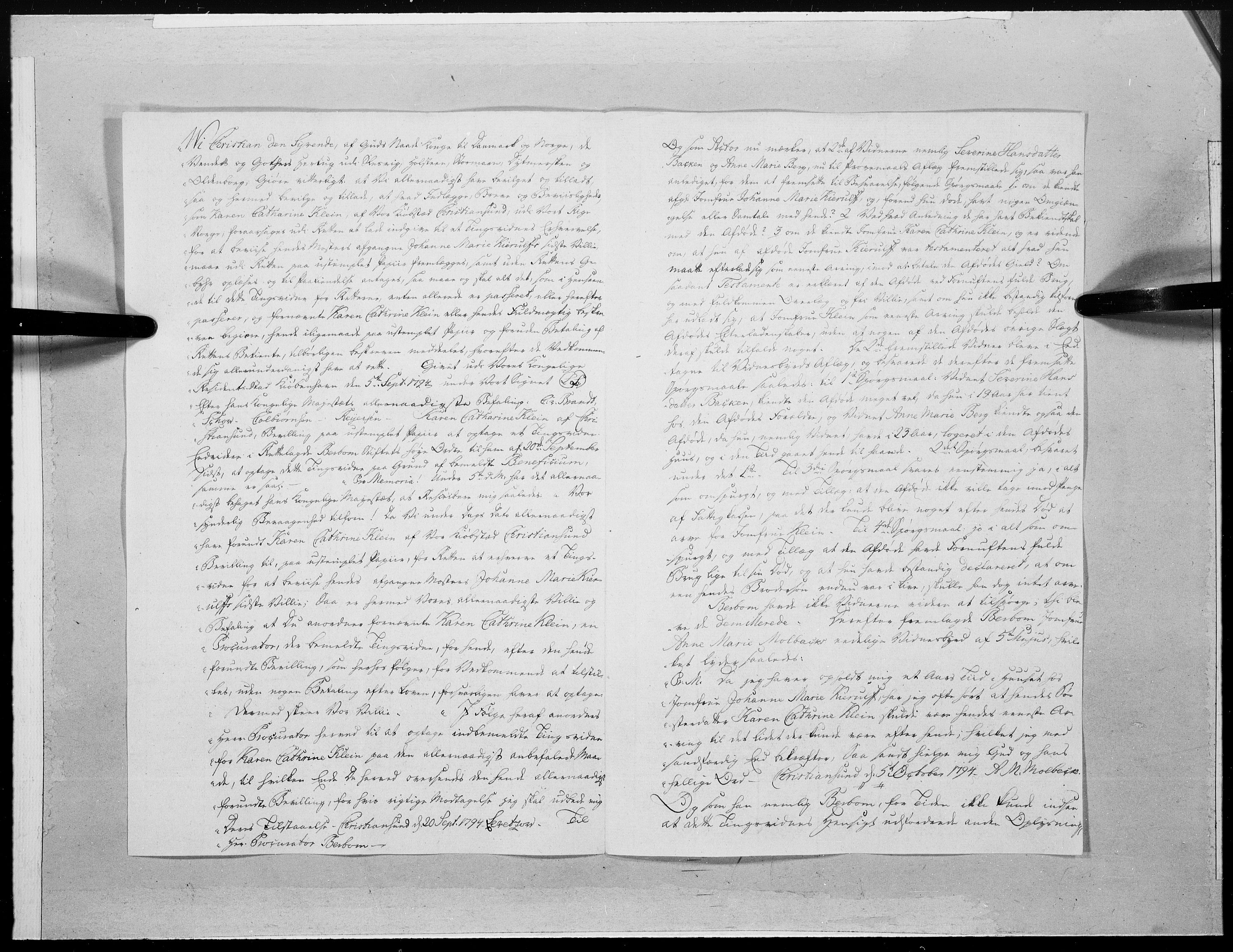 Danske Kanselli 1572-1799, AV/RA-EA-3023/F/Fc/Fcc/Fcca/L0299: Norske innlegg 1572-1799, 1794, p. 324