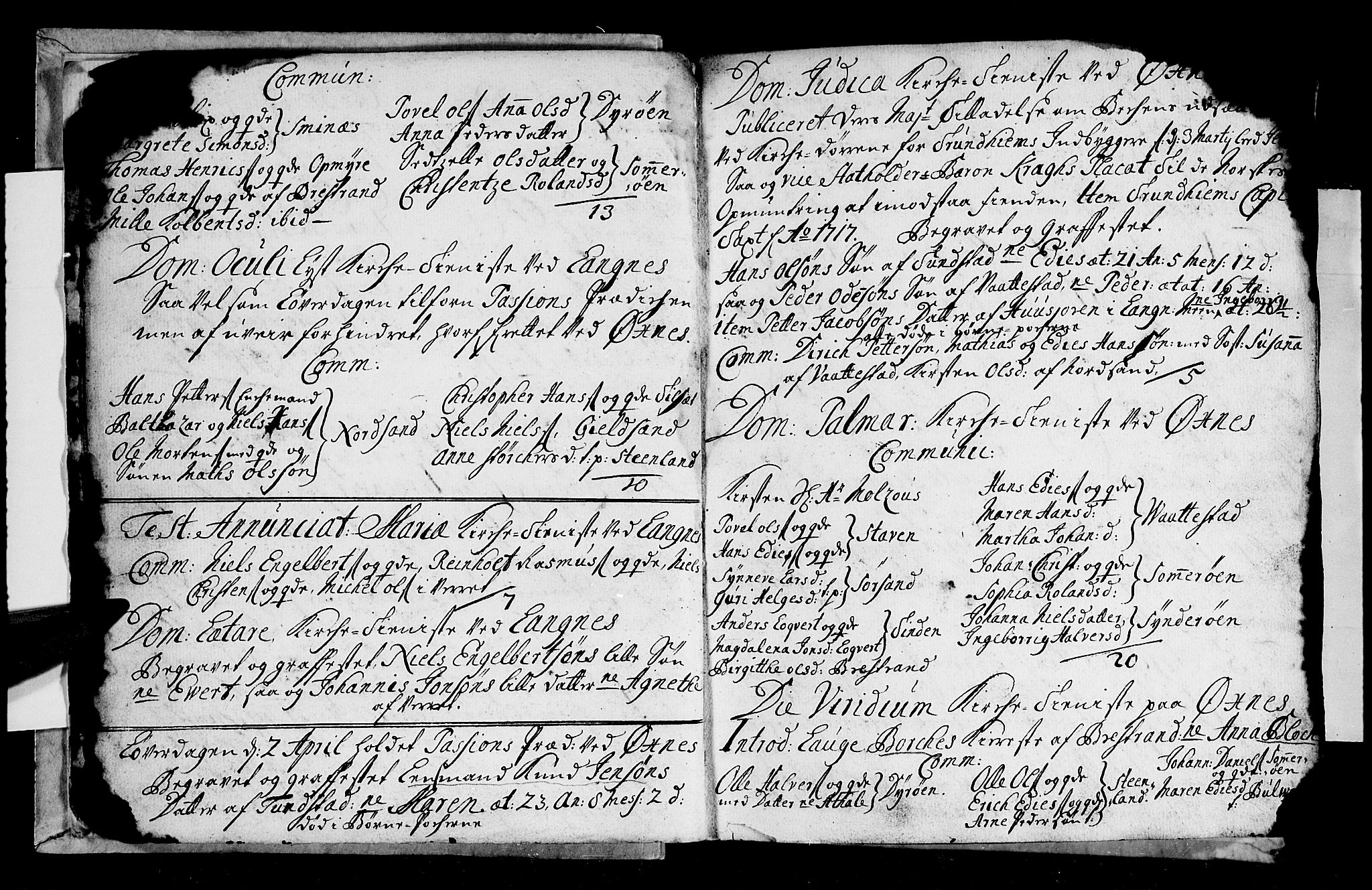 Ministerialprotokoller, klokkerbøker og fødselsregistre - Nordland, SAT/A-1459/893/L1328: Parish register (official) no. 893A01, 1718-1749