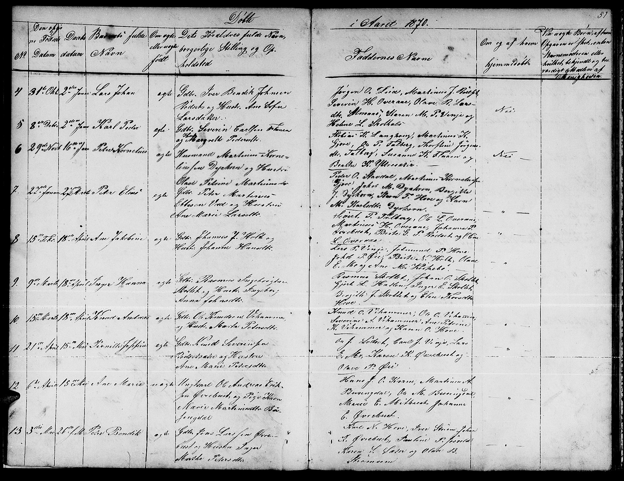 Ministerialprotokoller, klokkerbøker og fødselsregistre - Møre og Romsdal, AV/SAT-A-1454/521/L0300: Parish register (copy) no. 521C01, 1854-1881, p. 51