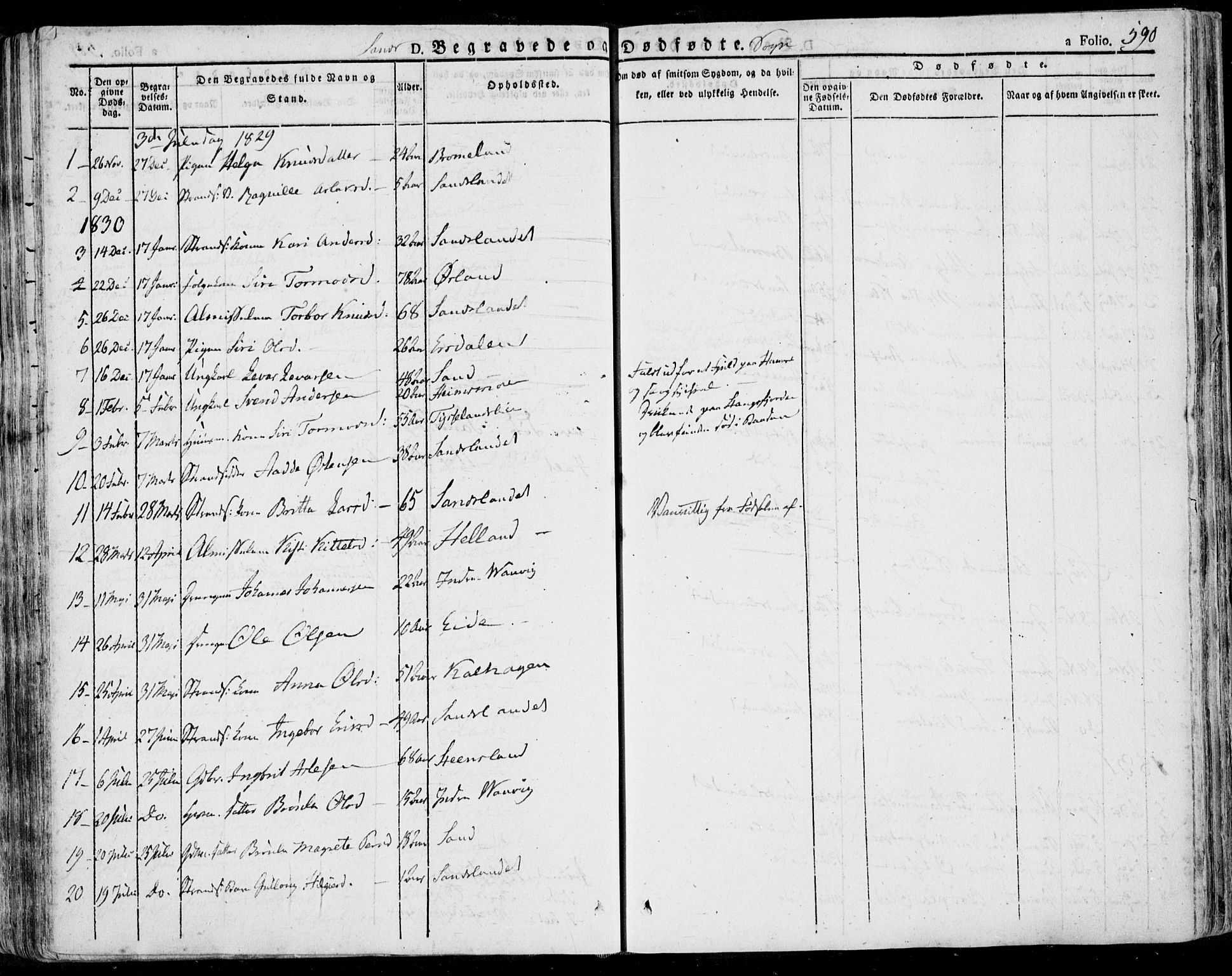 Jelsa sokneprestkontor, AV/SAST-A-101842/01/IV: Parish register (official) no. A 6.2, 1828-1853, p. 590