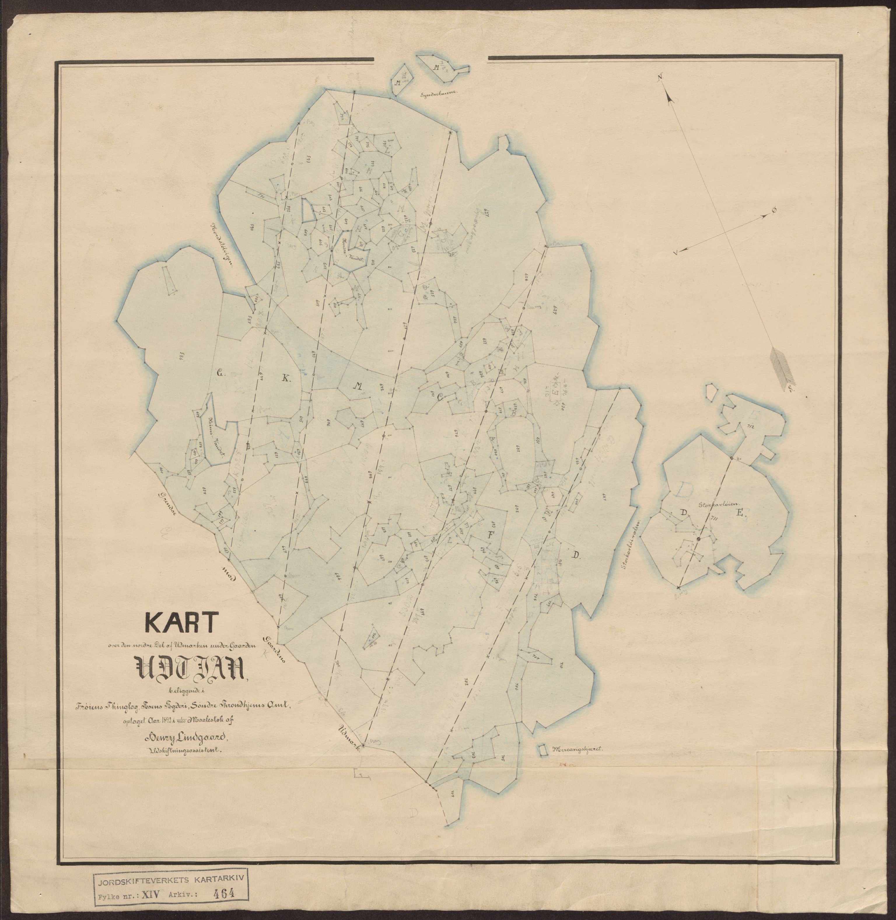 Jordskifteverkets kartarkiv, RA/S-3929/T, 1859-1988, p. 618
