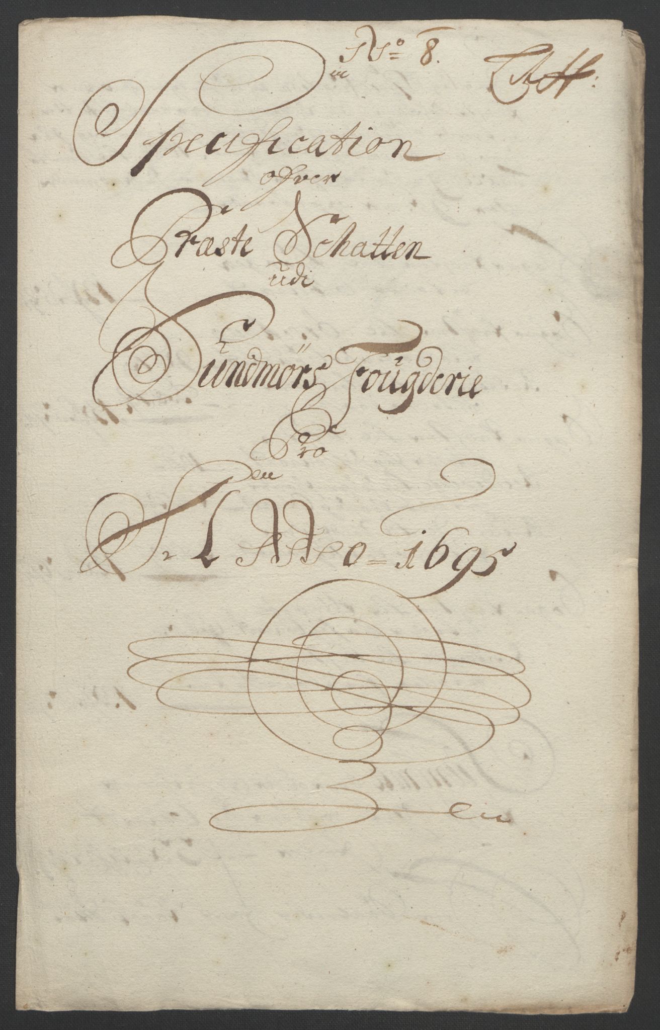 Rentekammeret inntil 1814, Reviderte regnskaper, Fogderegnskap, RA/EA-4092/R54/L3555: Fogderegnskap Sunnmøre, 1694-1695, p. 305