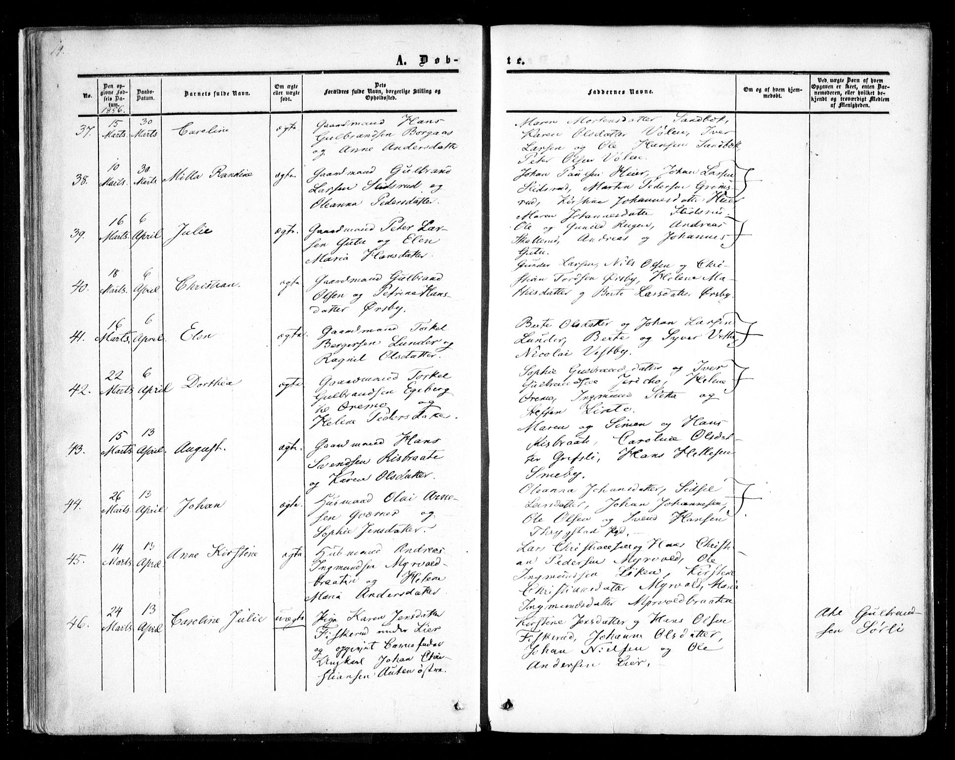 Trøgstad prestekontor Kirkebøker, AV/SAO-A-10925/F/Fa/L0008.a: Parish register (official) no. I 8A, 1855-1864, p. 19