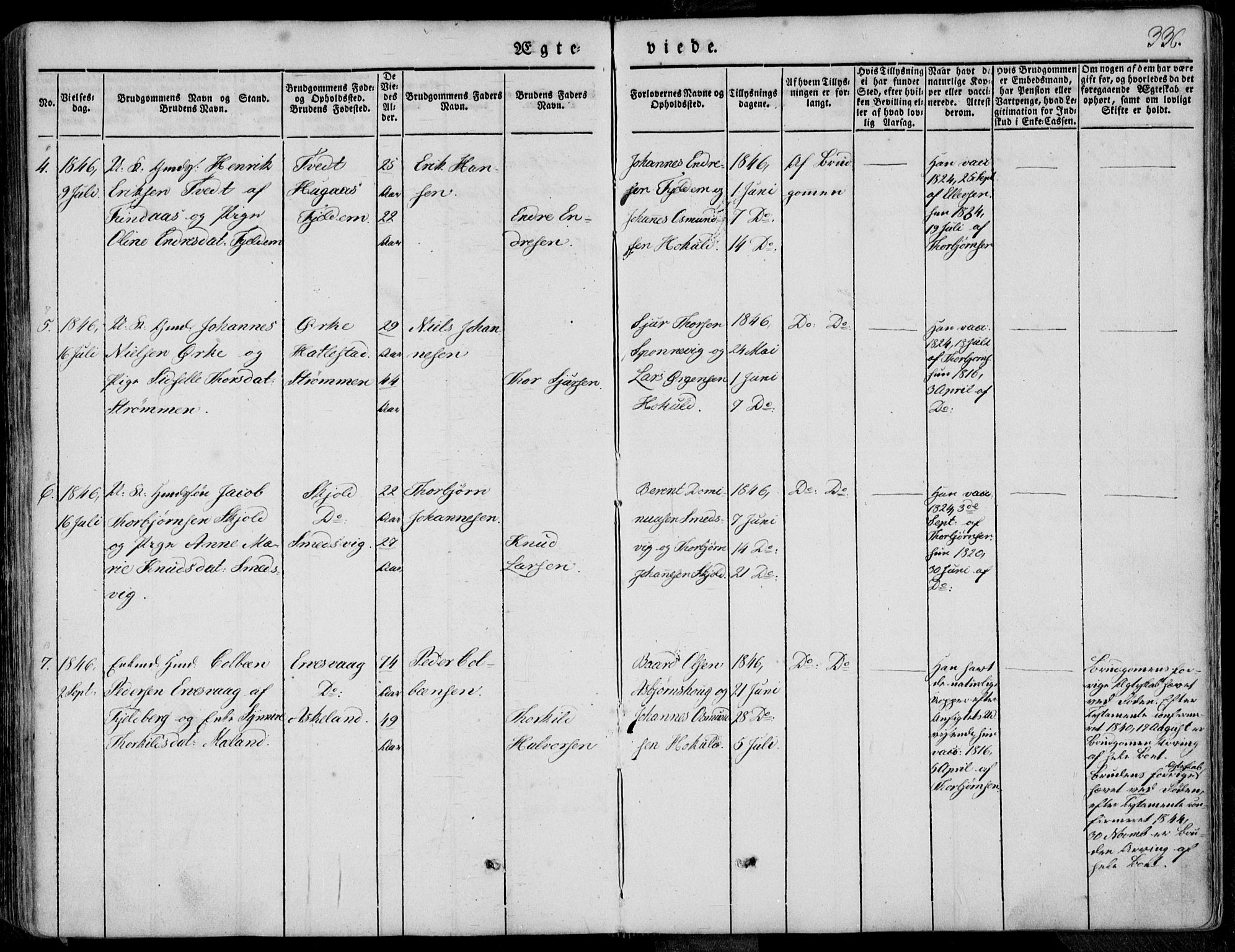 Skjold sokneprestkontor, AV/SAST-A-101847/H/Ha/Haa/L0006: Parish register (official) no. A 6.1, 1835-1858, p. 336