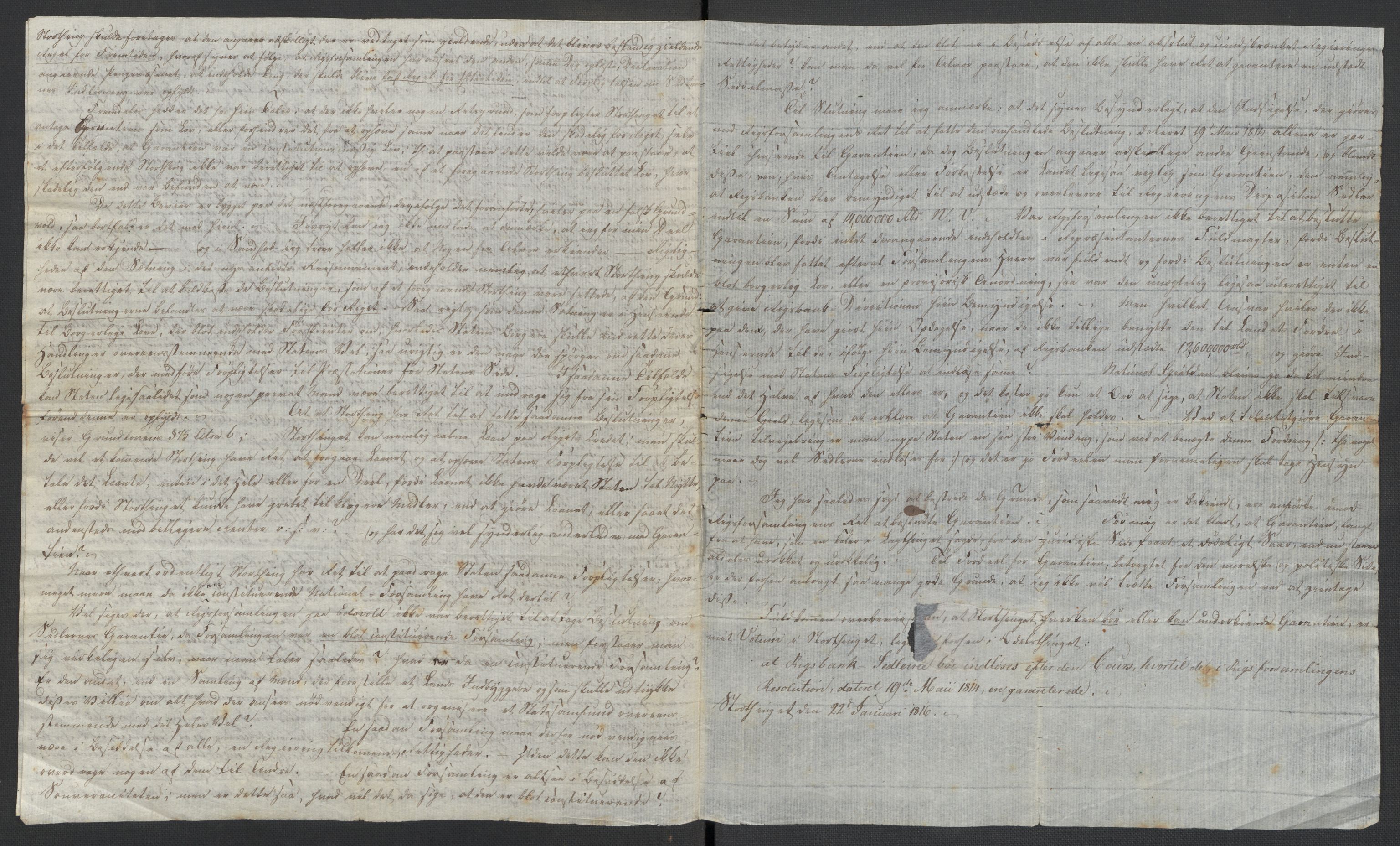 Christie, Wilhelm Frimann Koren, AV/RA-PA-0014/F/L0005: Christies dokumenter fra Stortinget, 1815-1816, p. 327