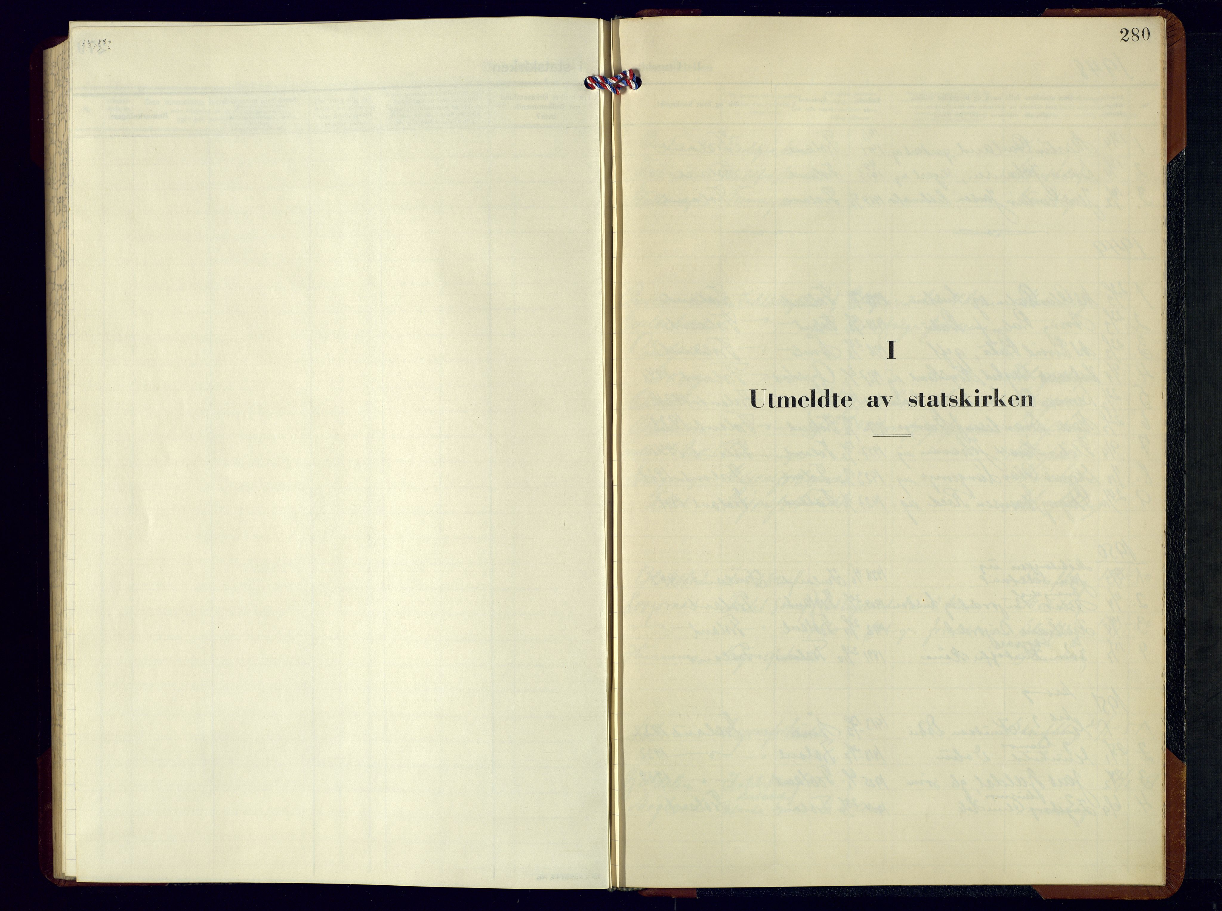 Froland sokneprestkontor, AV/SAK-1111-0013/F/Fb/L0012: Parish register (copy) no. B-12, 1947-1968, p. 280