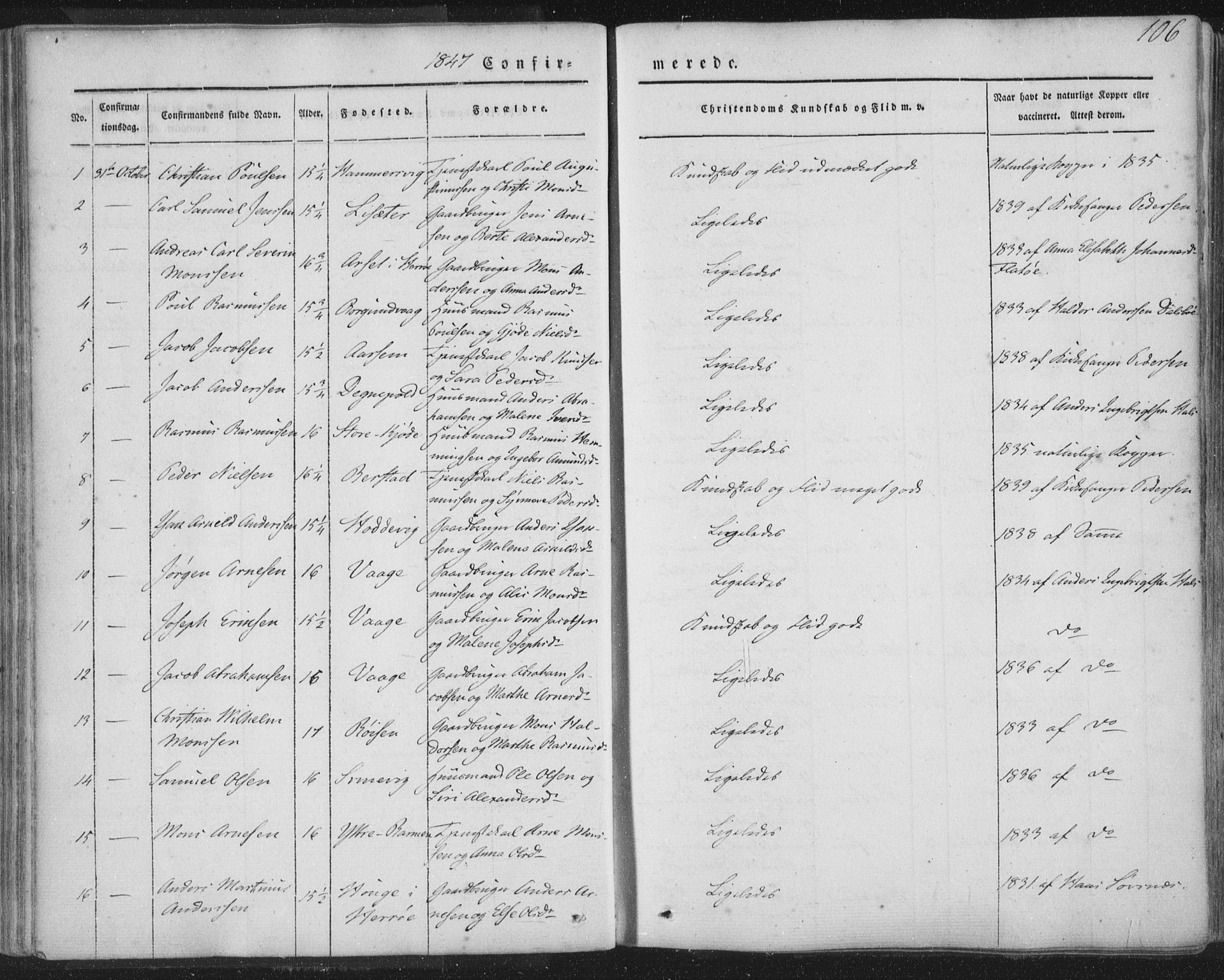 Selje sokneprestembete, AV/SAB-A-99938/H/Ha/Haa/Haaa: Parish register (official) no. A 10, 1844-1858, p. 106