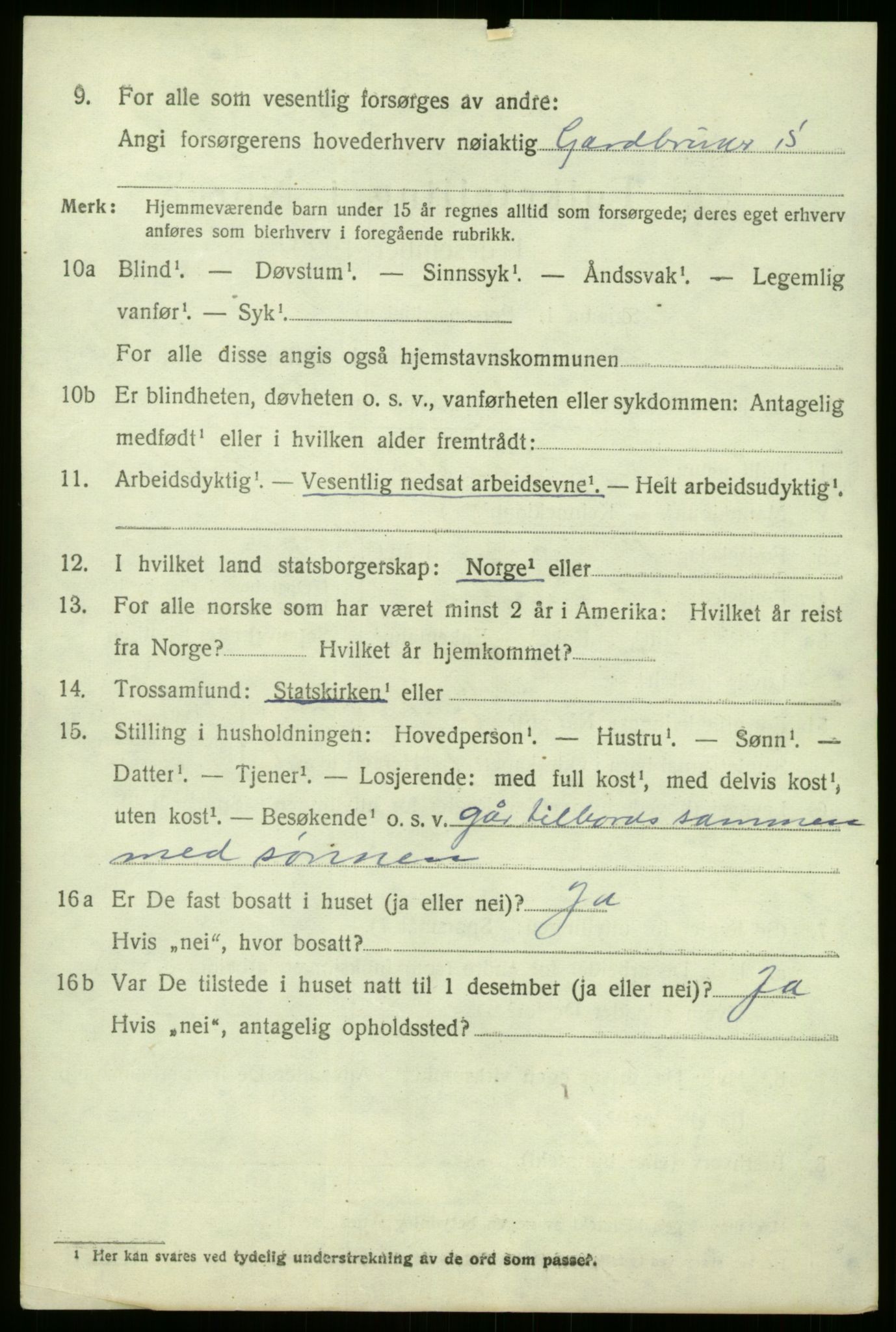 SAB, 1920 census for Luster, 1920, p. 3213