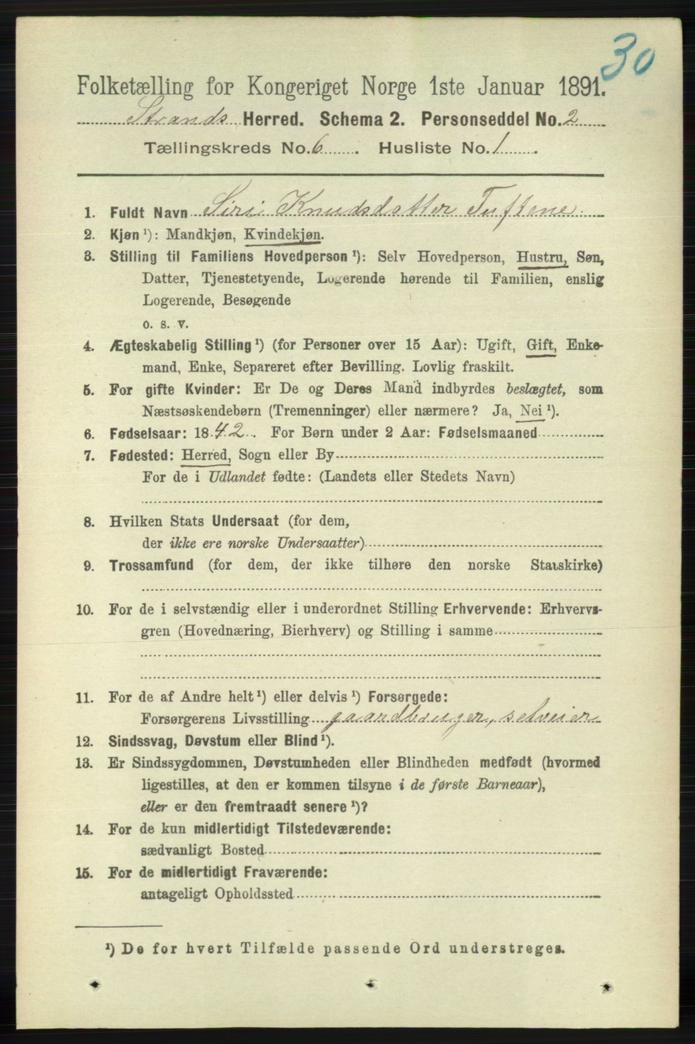 RA, 1891 census for 1130 Strand, 1891, p. 1669