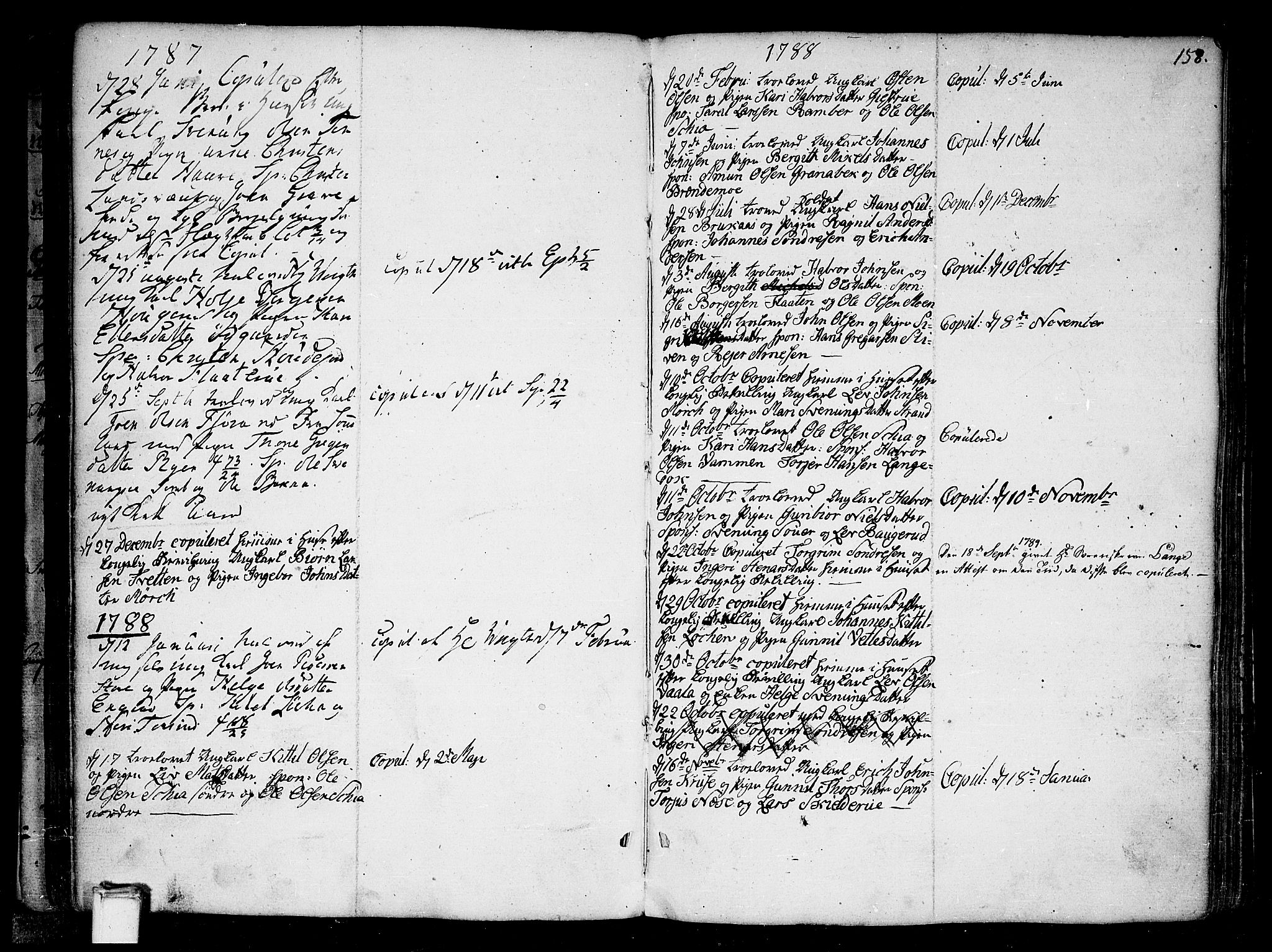 Heddal kirkebøker, SAKO/A-268/F/Fa/L0004: Parish register (official) no. I 4, 1784-1814, p. 158