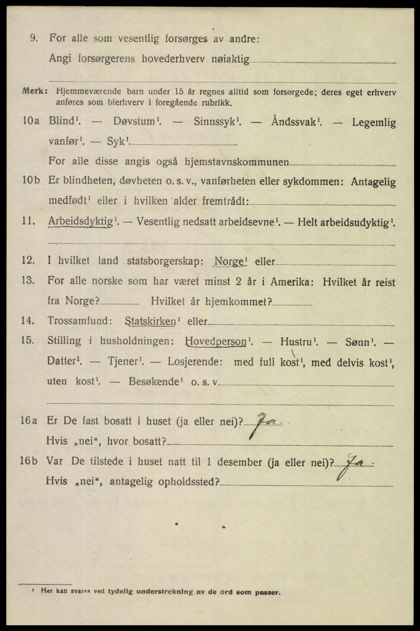 SAK, 1920 census for Mandal, 1920, p. 4802