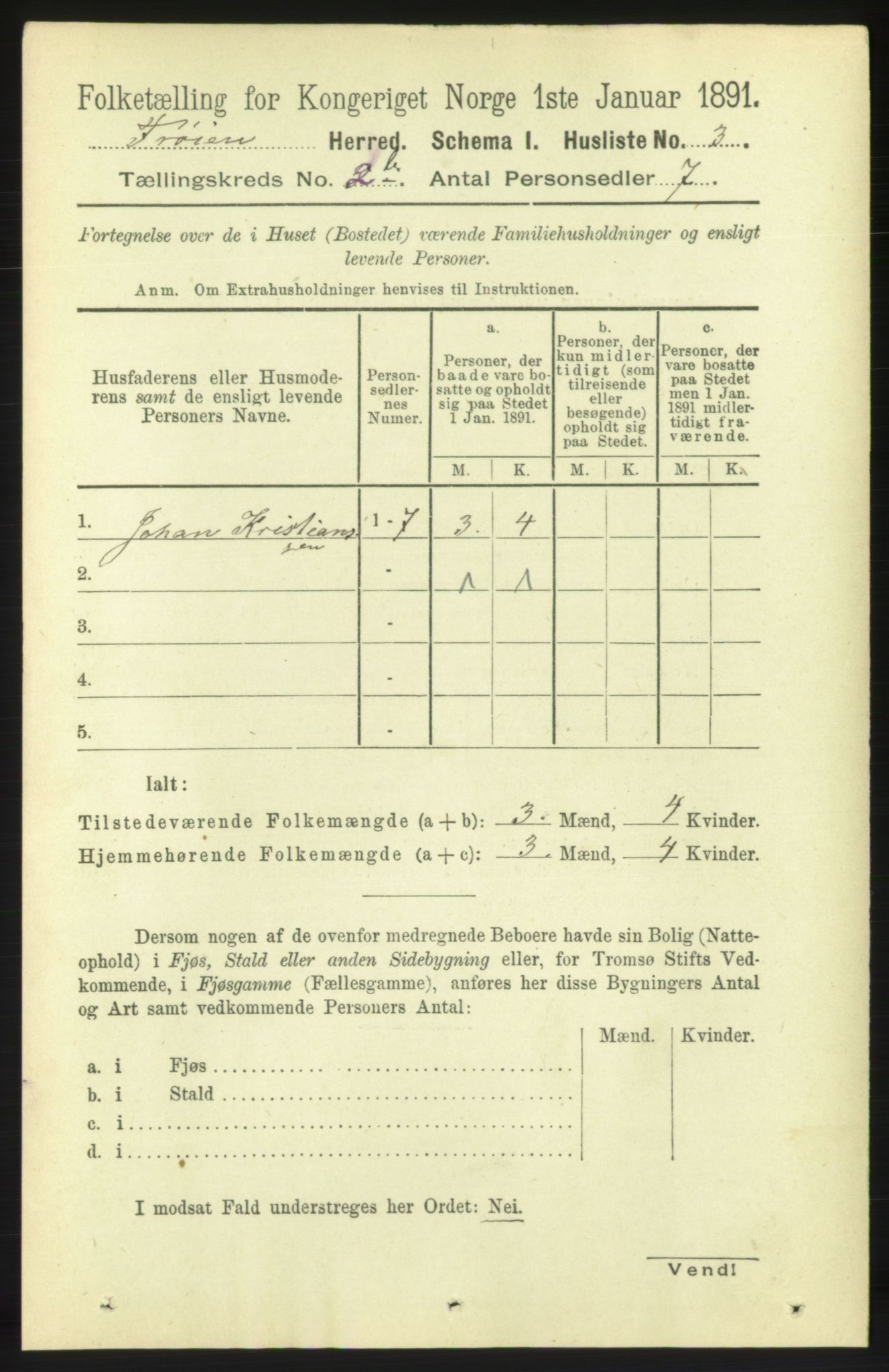 RA, 1891 census for 1619 Frøya, 1891, p. 1334