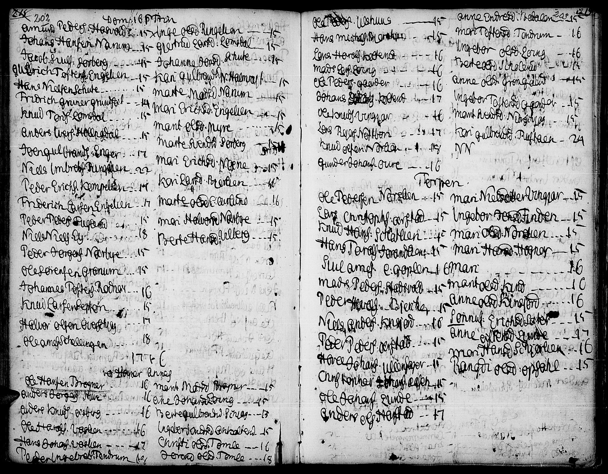 Land prestekontor, AV/SAH-PREST-120/H/Ha/Haa/L0005: Parish register (official) no. 5, 1765-1784, p. 202-203