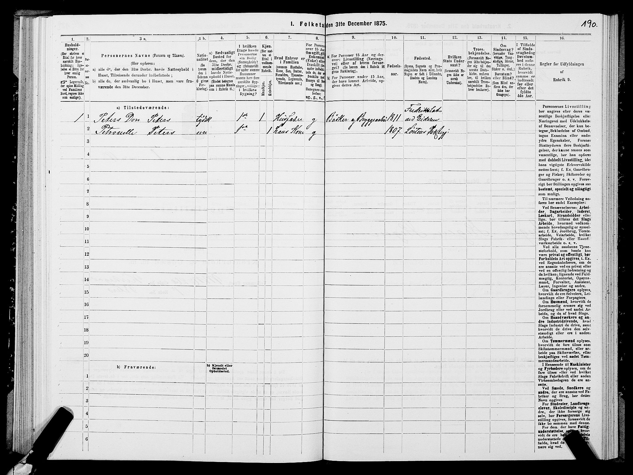 SATØ, 1875 census for 2001B Hammerfest/Hammerfest, 1875, p. 2190