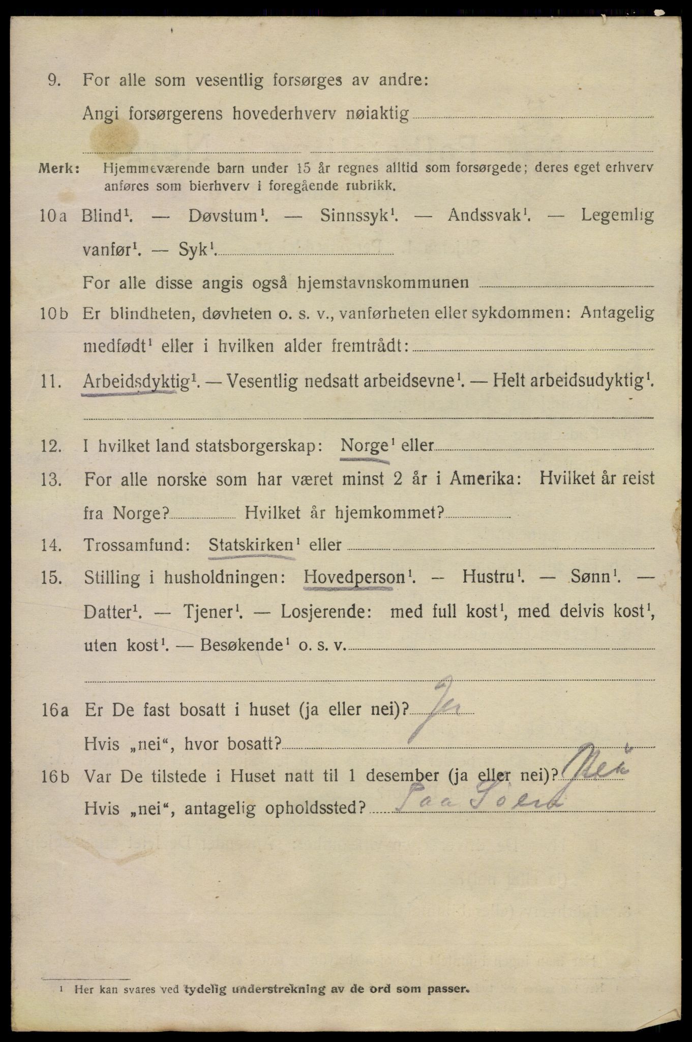 SAKO, 1920 census for Kragerø, 1920, p. 13022