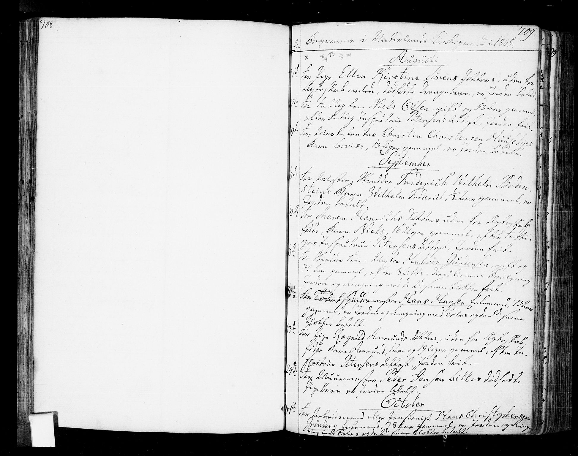 Oslo domkirke Kirkebøker, SAO/A-10752/F/Fa/L0005: Parish register (official) no. 5, 1787-1806, p. 708-709