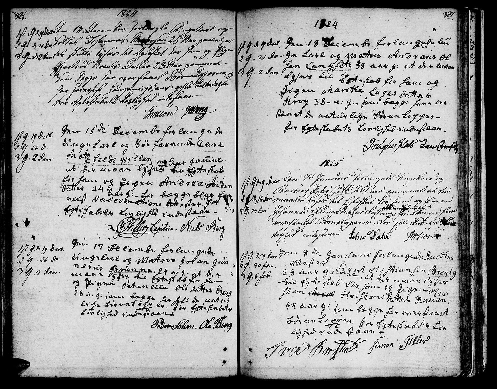Ministerialprotokoller, klokkerbøker og fødselsregistre - Sør-Trøndelag, SAT/A-1456/601/L0042: Parish register (official) no. 601A10, 1802-1830, p. 326-327