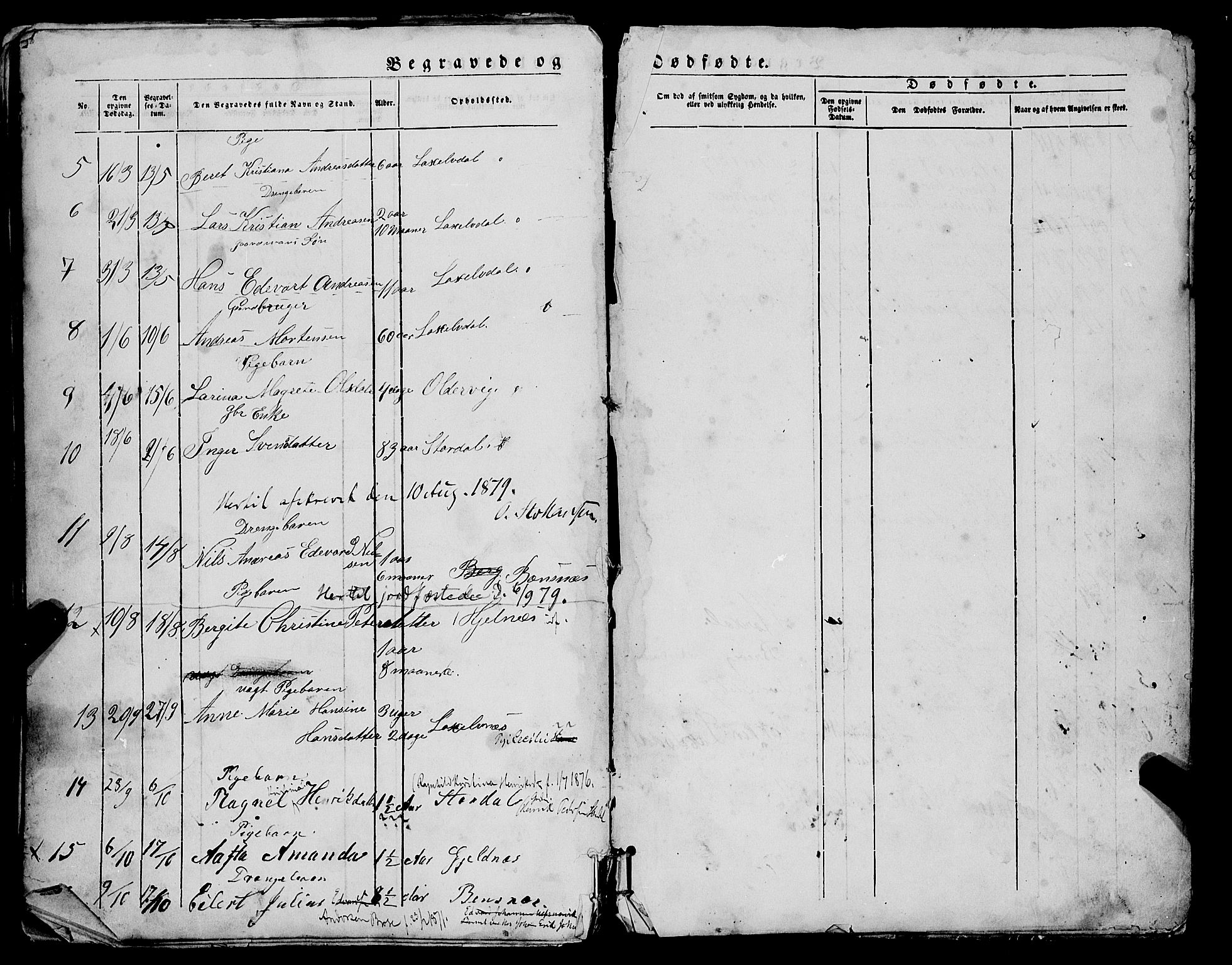 Lyngen sokneprestembete, AV/SATØ-S-1289/H/He/Heb/L0005klokker: Parish register (copy) no. 5, 1847-1882