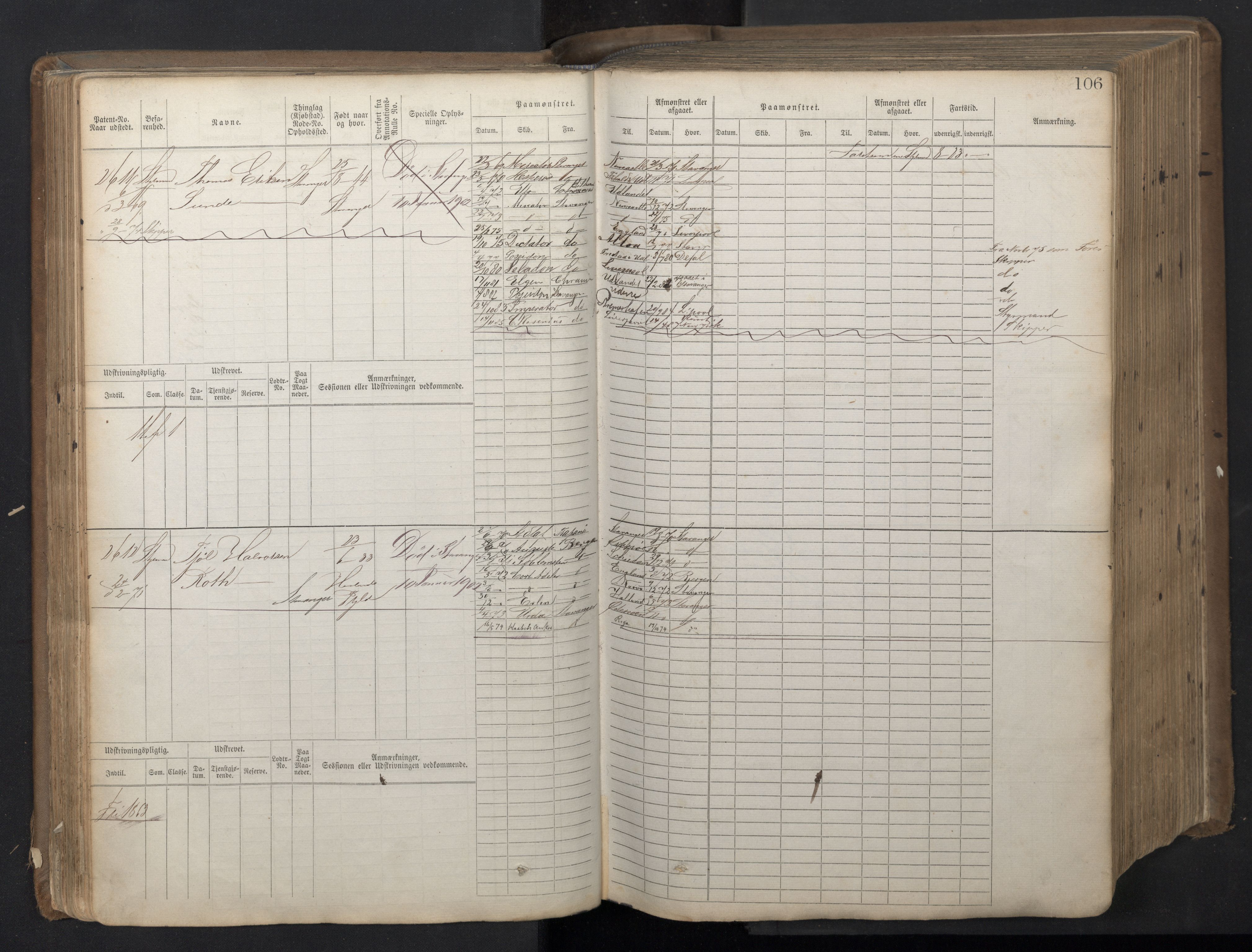 Stavanger sjømannskontor, AV/SAST-A-102006/F/Fb/Fbb/L0018: Sjøfartshovedrulle patnentnr. 2402-3602 (dublett), 1869, p. 109