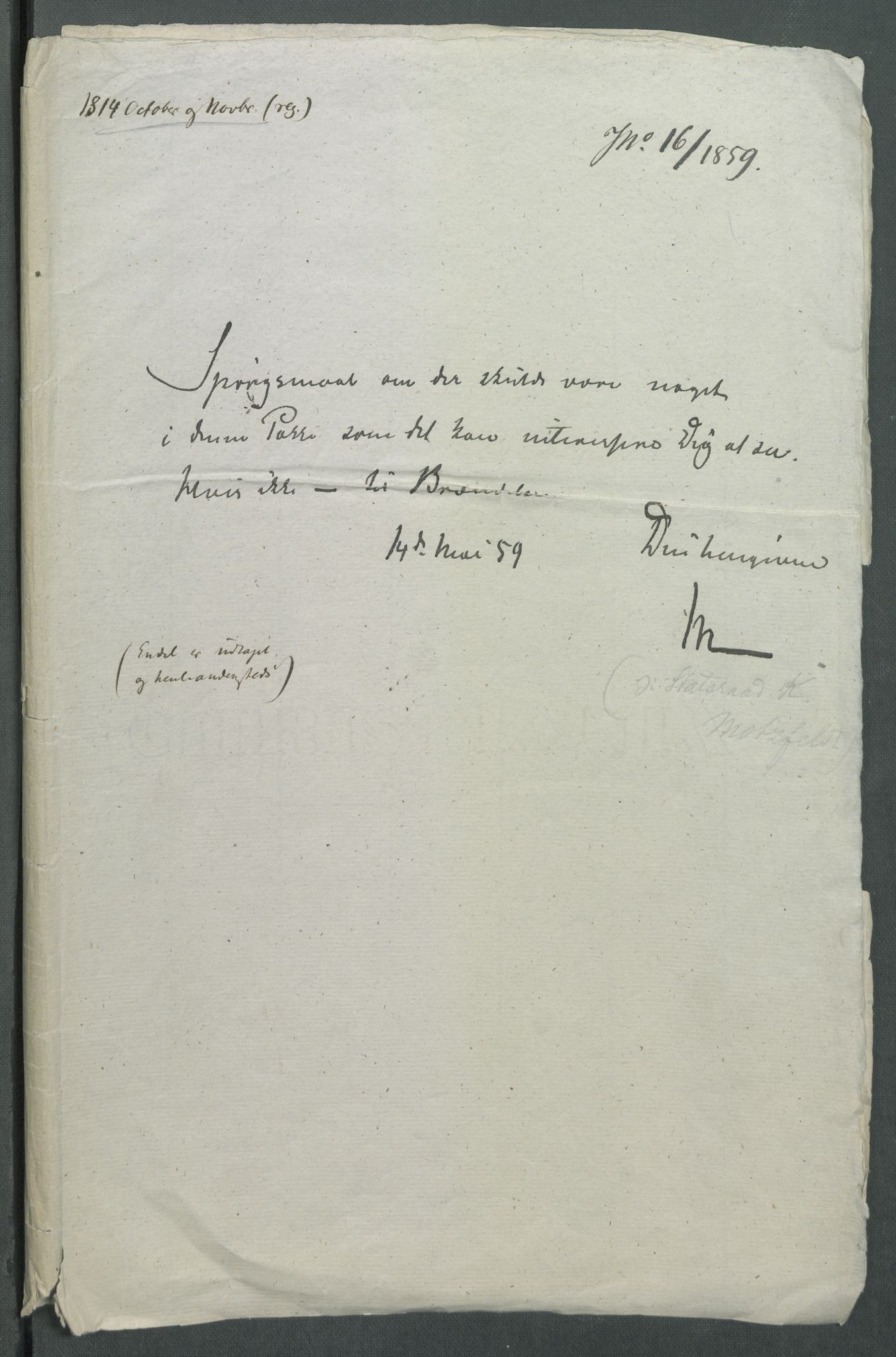 Forskjellige samlinger, Historisk-kronologisk samling, AV/RA-EA-4029/G/Ga/L0009B: Historisk-kronologisk samling. Dokumenter fra oktober 1814, årene 1815 og 1816, Christian Frederiks regnskapsbok 1814 - 1848., 1814-1848, p. 63