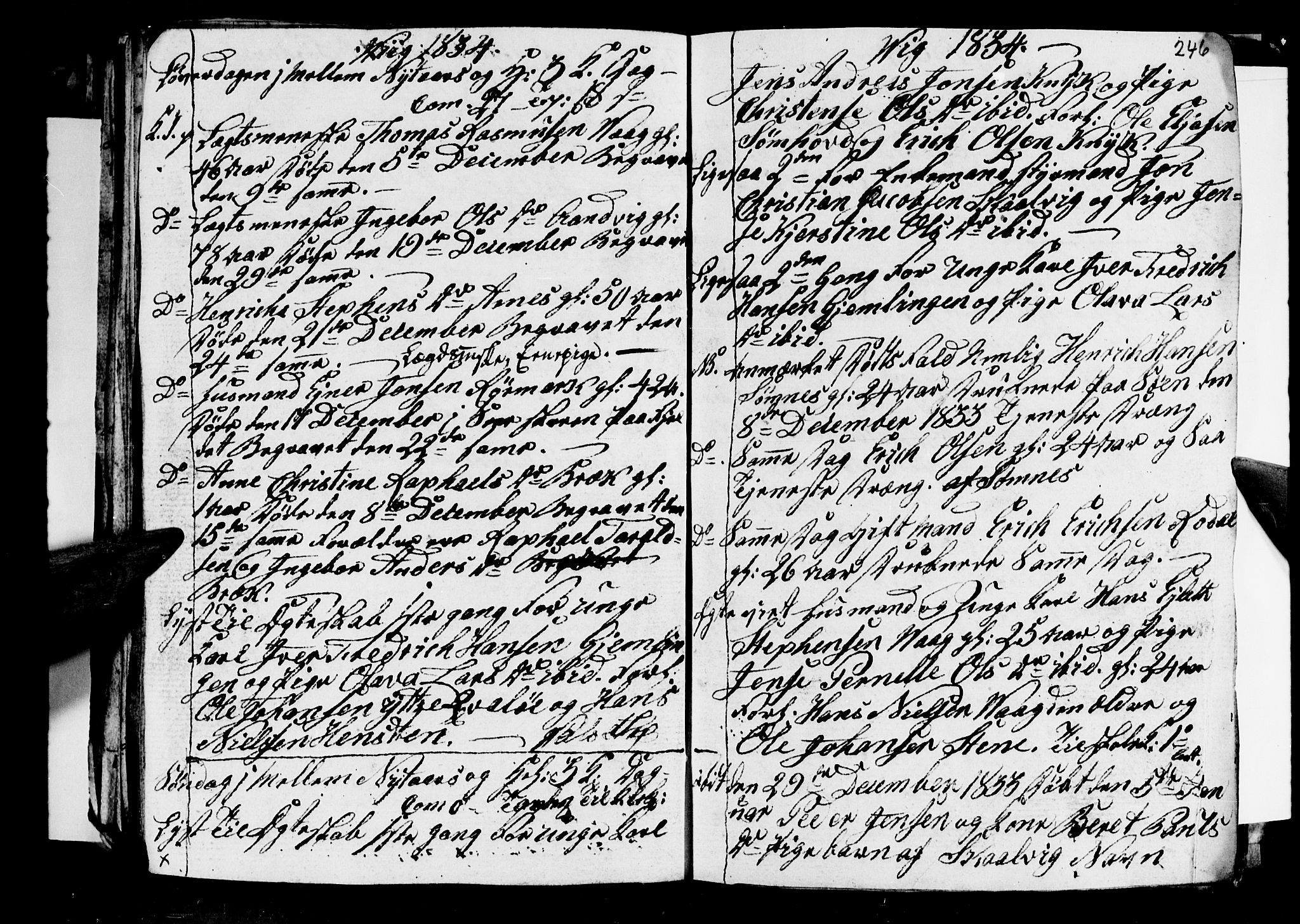 Ministerialprotokoller, klokkerbøker og fødselsregistre - Nordland, SAT/A-1459/812/L0185: Parish register (copy) no. 812C03, 1815-1837, p. 246