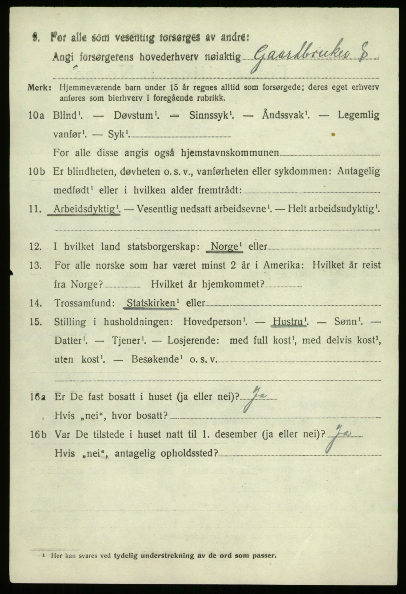 SAB, 1920 census for Kinn, 1920, p. 10896